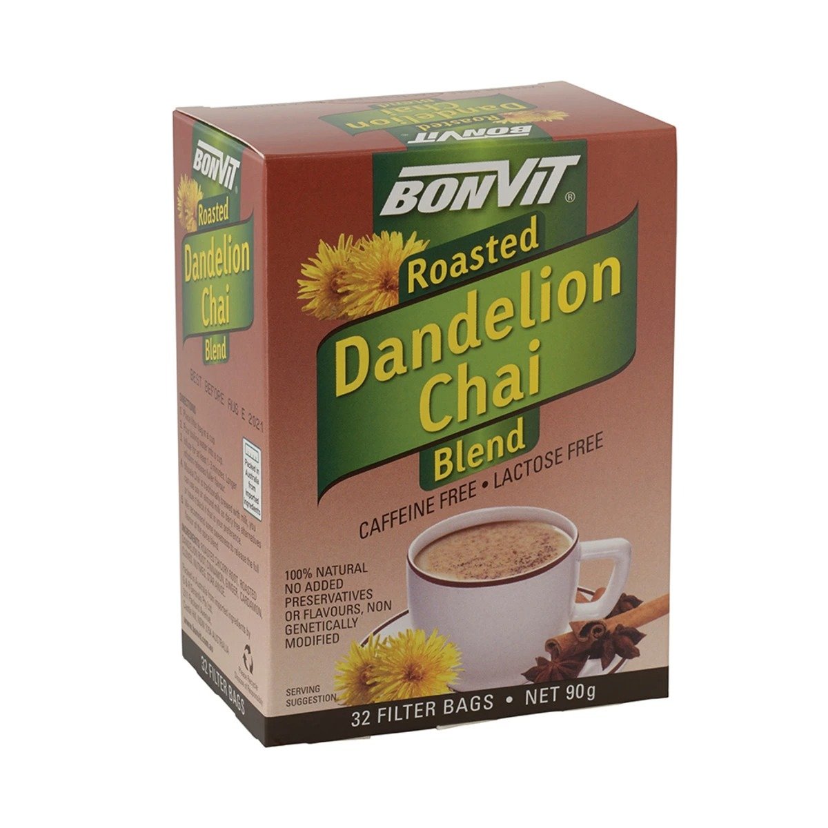 Organic Roasted Dandelion Chai Tea Blend - Herbal Detox & Liver Support - Caffeine-Free Wellness Tea for Digestion & Relaxation - Perfect for Morning Rituals & Evening Wind-Down