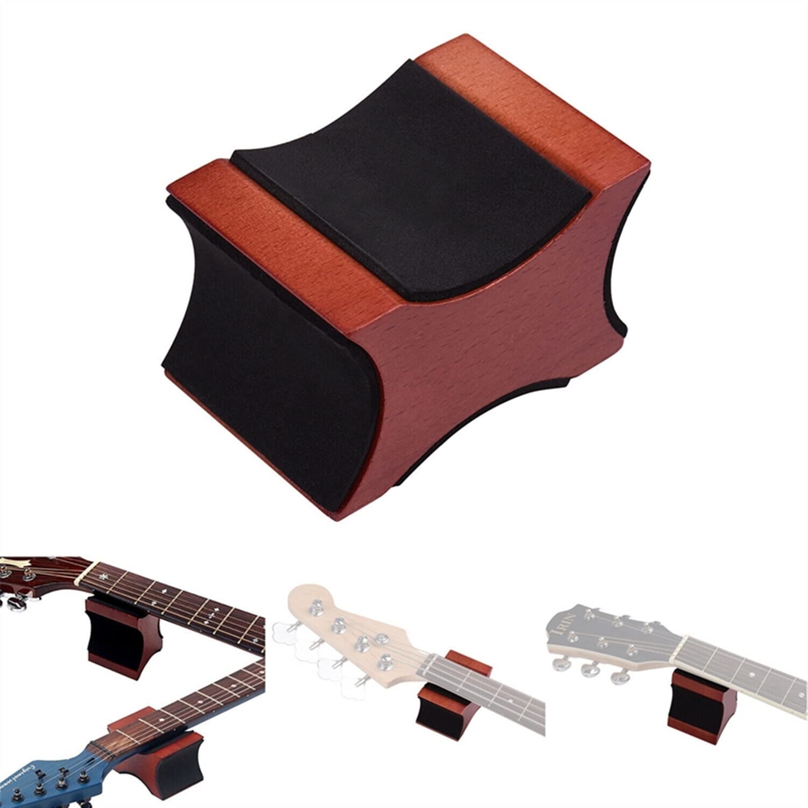 Professional Metal Fingerboard Fret Press Caul with 3Pcs 7.25/9.5/12 Radian Fret Inserts - Premium Guitar Luthier Tool for Precision Fretwork | Perfect for Guitar Repair, Setup & Custom Builds