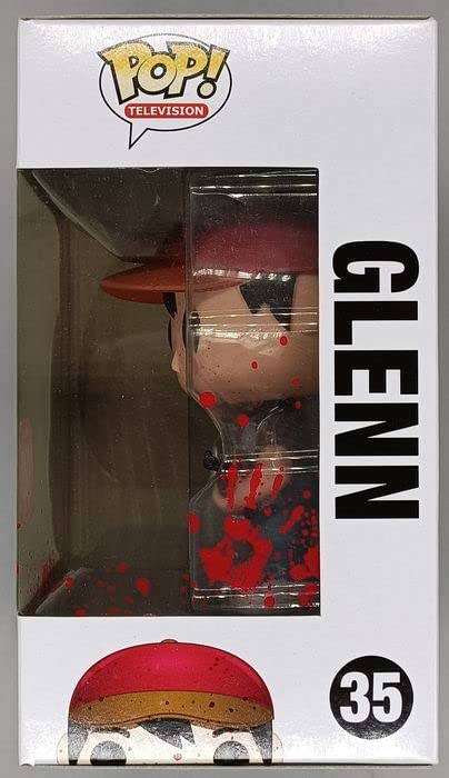 Funko Pop The Walking Dead TV Glenn Bloody Variant - Exclusive MoAF Collectible Figure - Perfect for Horror Fans & Comic Con Displays