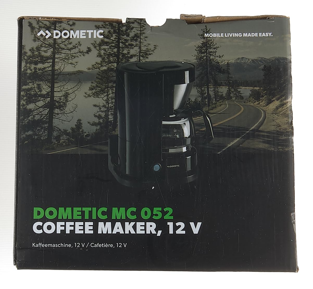 Dometic PerfectCoffee MC 052 12V Portable Coffee Maker - 5 Cup Capacity, Compact & Energy Efficient - Ideal for Camping, RV Travel & Road Trips