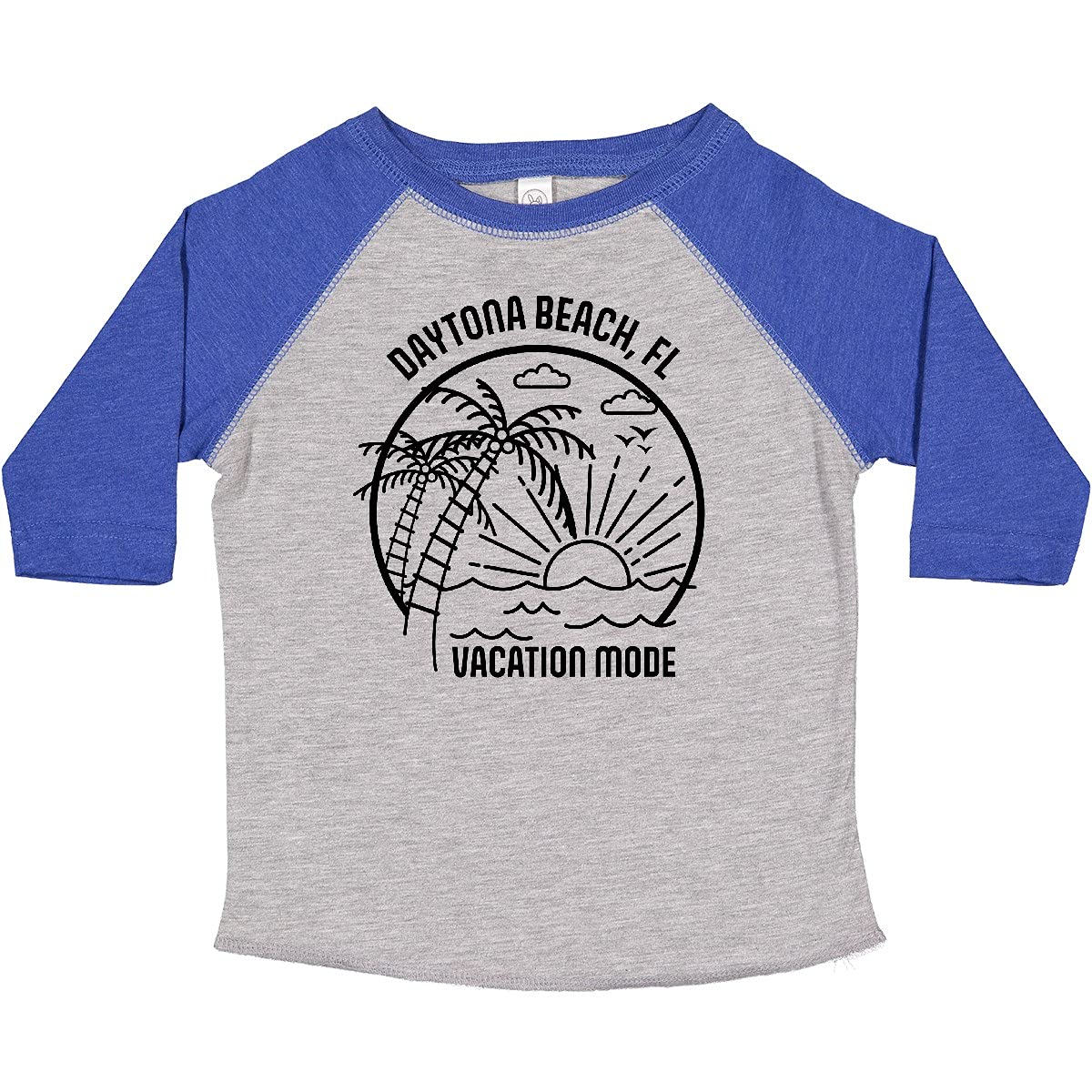 Inktastic Summer Vacation Mode Daytona Beach Florida Toddler T-Shirt - Cute Florida Beach Themed Shirt for Kids & Toddlers - Perfect for Family Vacations, Beach Trips & Summer Outfits