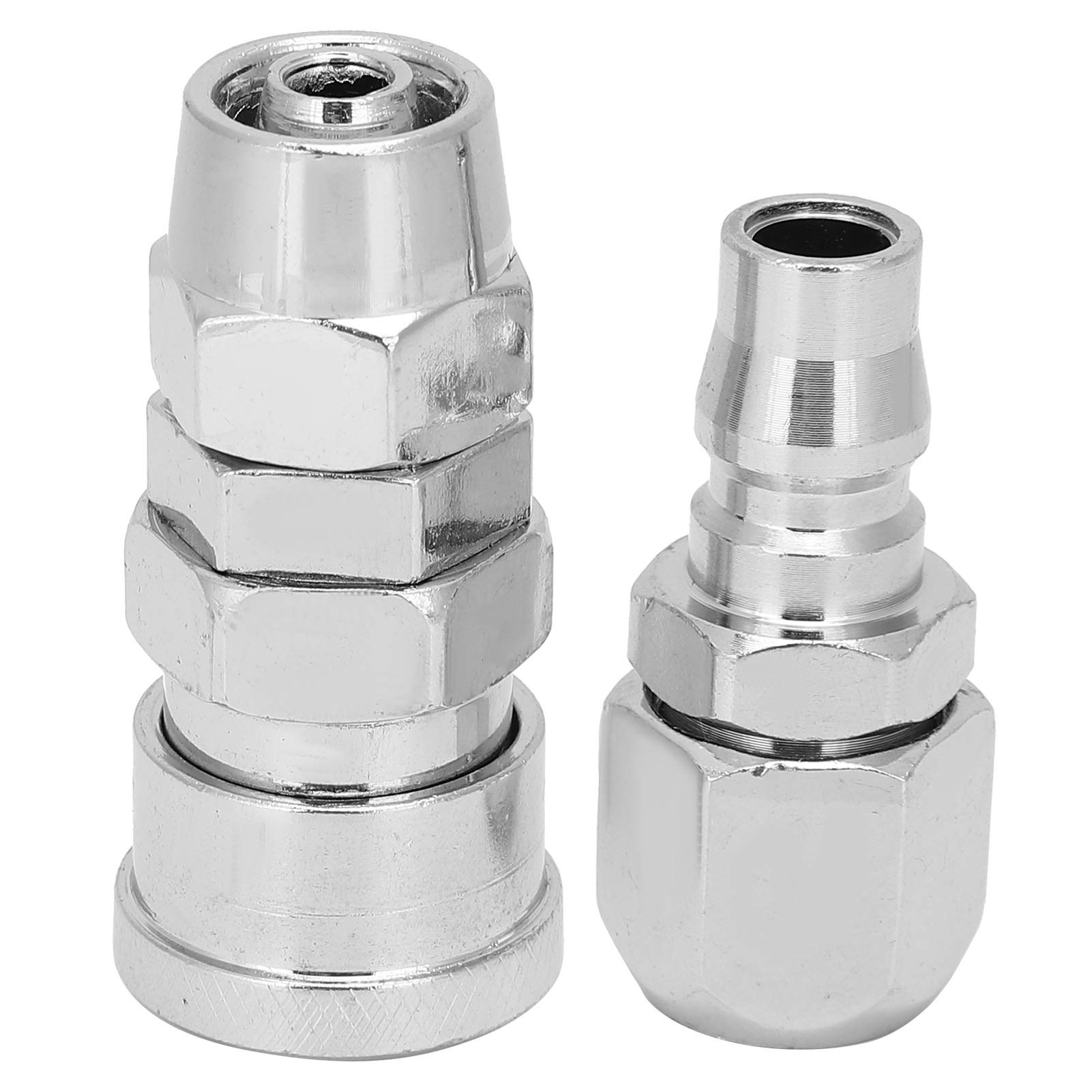 High-Quality Alloy Steel Quick Connector for Pneumatic Tools - One-Hand Operation Air Pipe Fitting for Air Compressors, HVAC Systems & Industrial Applications