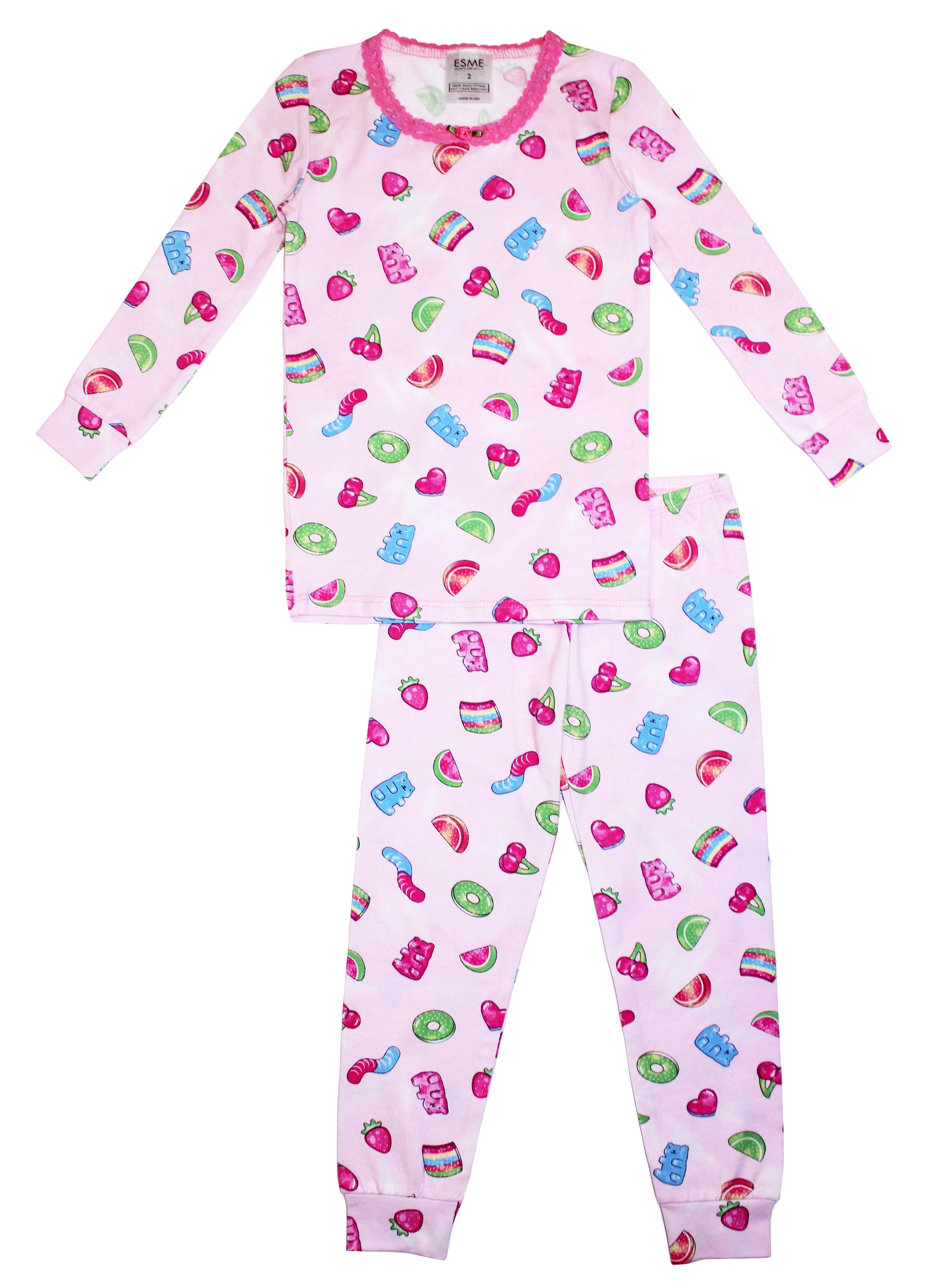 Sweet Gummies Pajama Set for Women - Soft & Comfortable Sleepwear for Cozy Nights - Perfect for Lounging, Bedtime & Relaxation