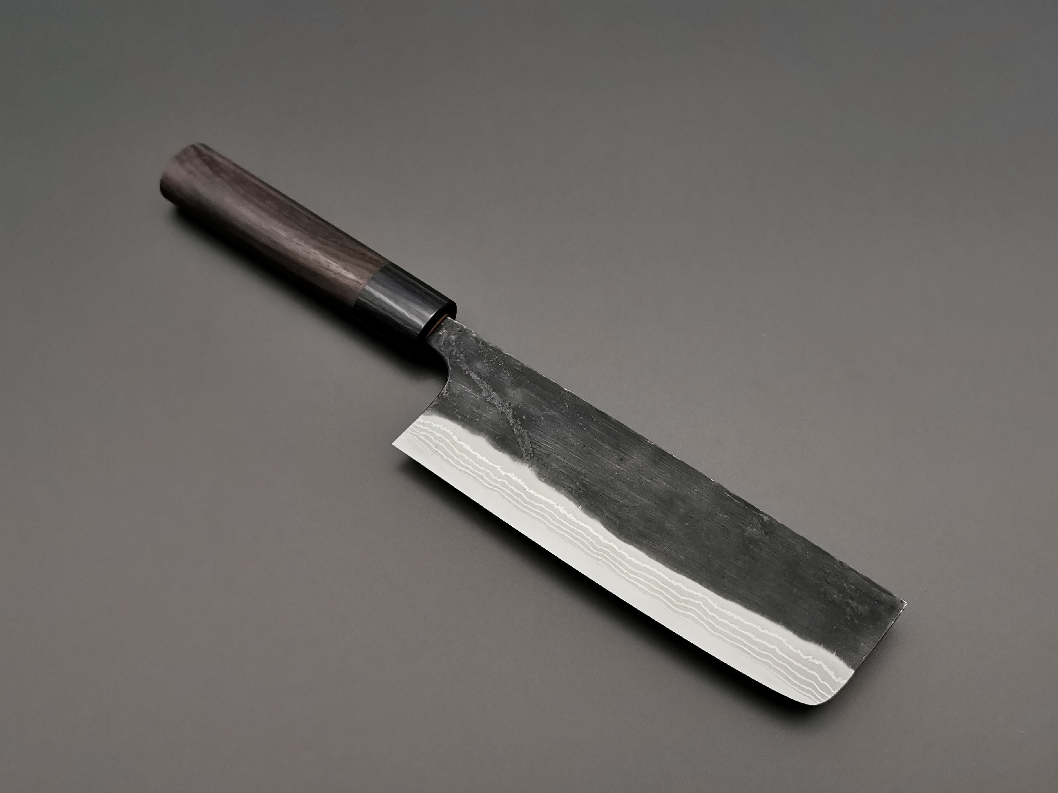 Premium Anryu Shirogami #2 Nakiri Japanese Vegetable Knife - High Carbon Steel Blade for Professional Chefs & Home Cooking - Perfect for Chopping, Slicing & Dicing Vegetables