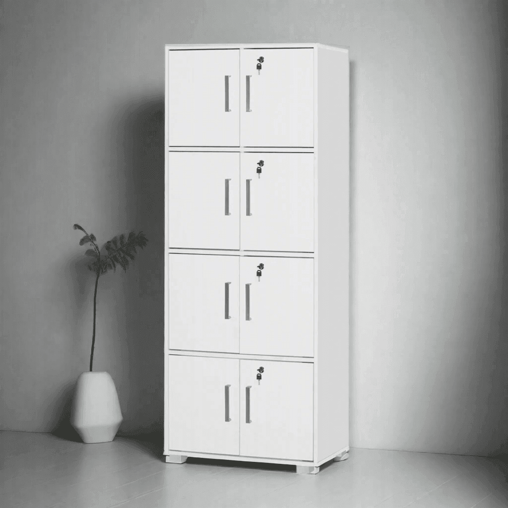 Koen II 4-Tier Storage Cabinet - Organize Home, Office, or Garage - Durable Shelving Unit for Closet, Pantry & Utility Room Storage
