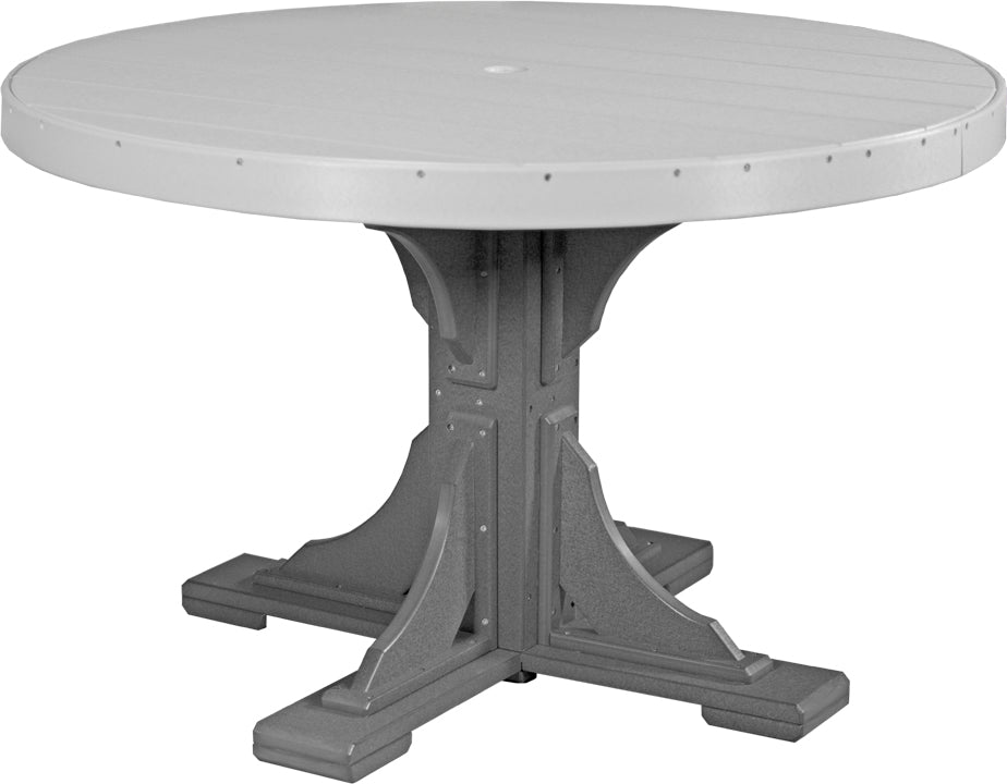 LuxCraft 48-Inch Round Dining Table Set for 4 - Modern Kitchen & Breakfast Nook Furniture for Small Spaces | Perfect for Apartments, Condos, and Cozy Dining Areas