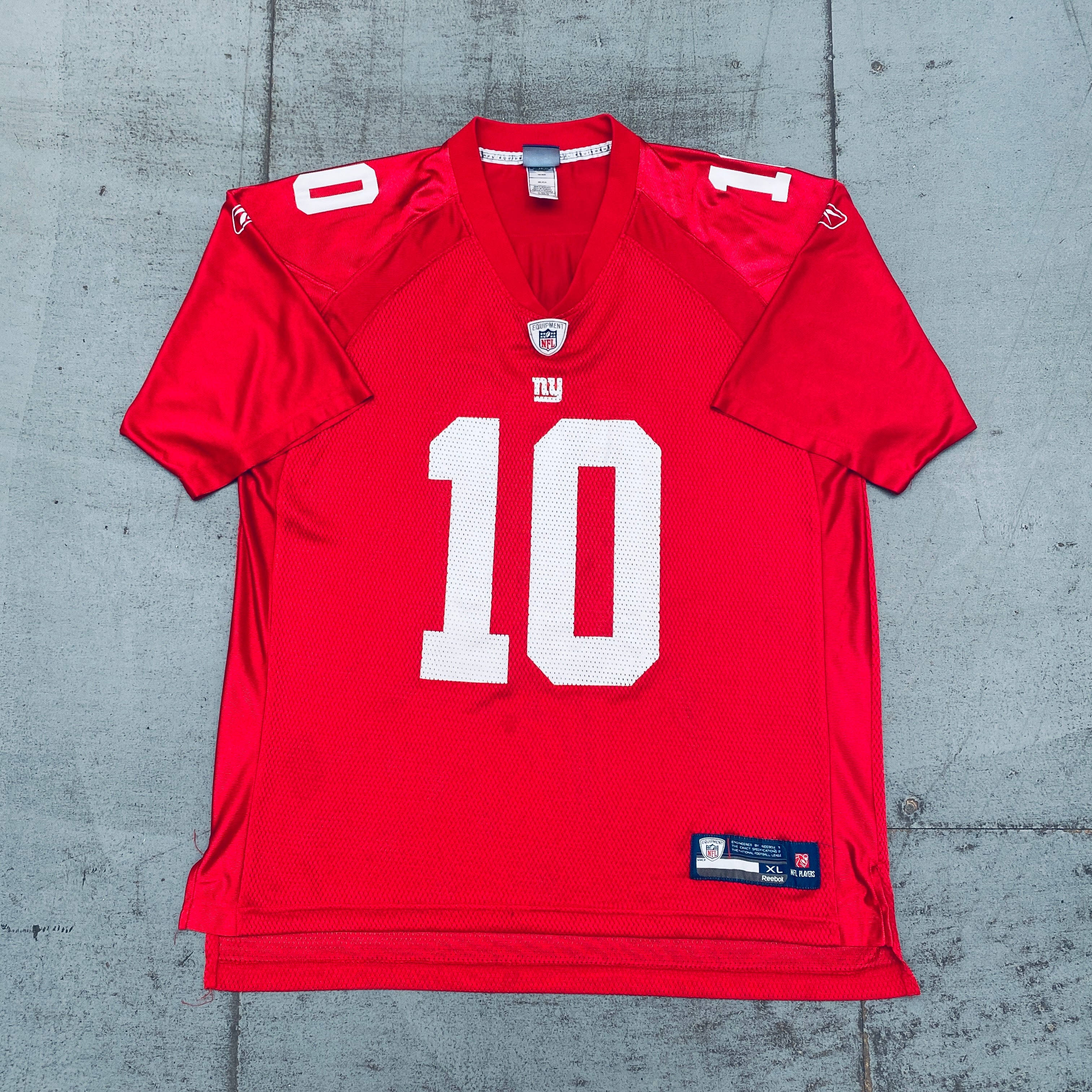 New York Giants Eli Manning 2008-09 Red Alternate Jersey XL - Authentic NFL Football Jersey for Fans & Collectors - Perfect for Game Day, Tailgating & Sports Memorabilia Display