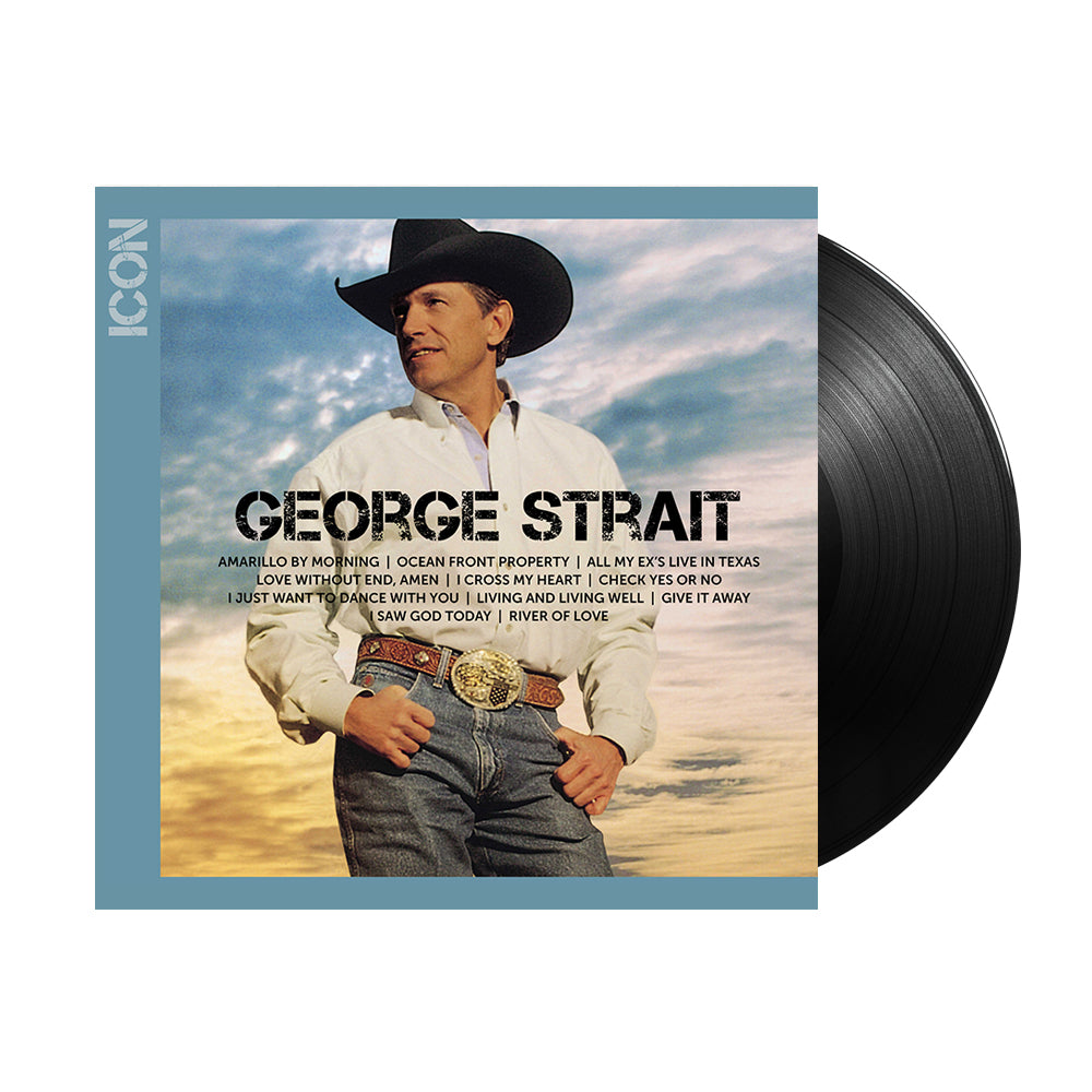 George Strait Icon LP Vinyl Record - Classic Country Music Album for Collectors & Fans - Perfect for Home Listening & Gifts