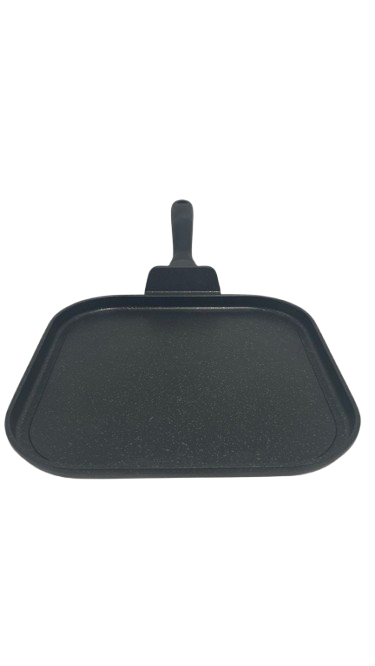 Nonstick Marble Square Griddle - 2 Pack for Gas, Electric & Induction Stoves - Perfect for Pancakes, Eggs & Grilled Cheese - Durable & Easy Clean