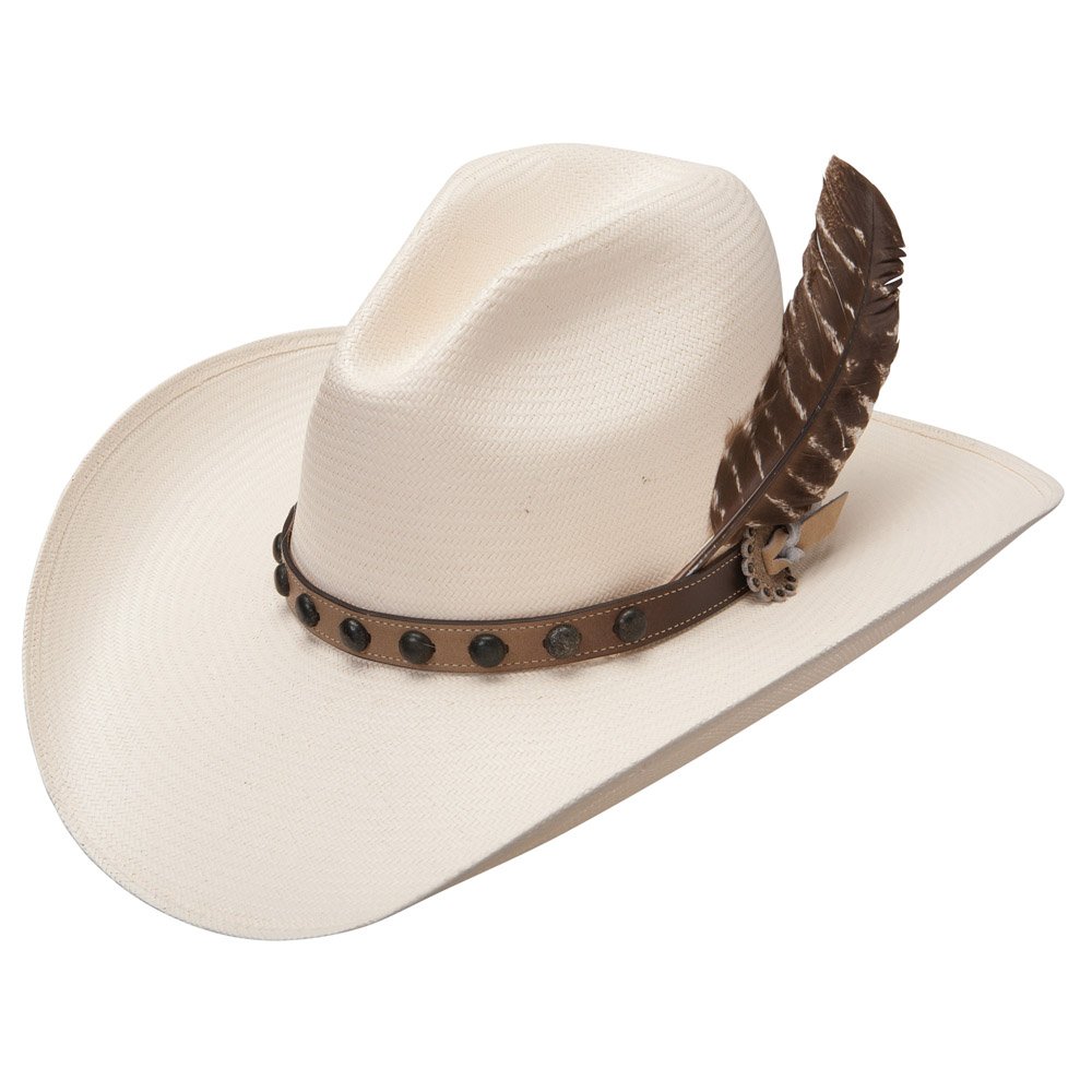 Stetson Men's 10X Straw Cowboy Hat - Natural Broken Bow Style for Sun Protection & Outdoor Activities - Perfect for Ranch Work, Hiking, and Summer Fashion