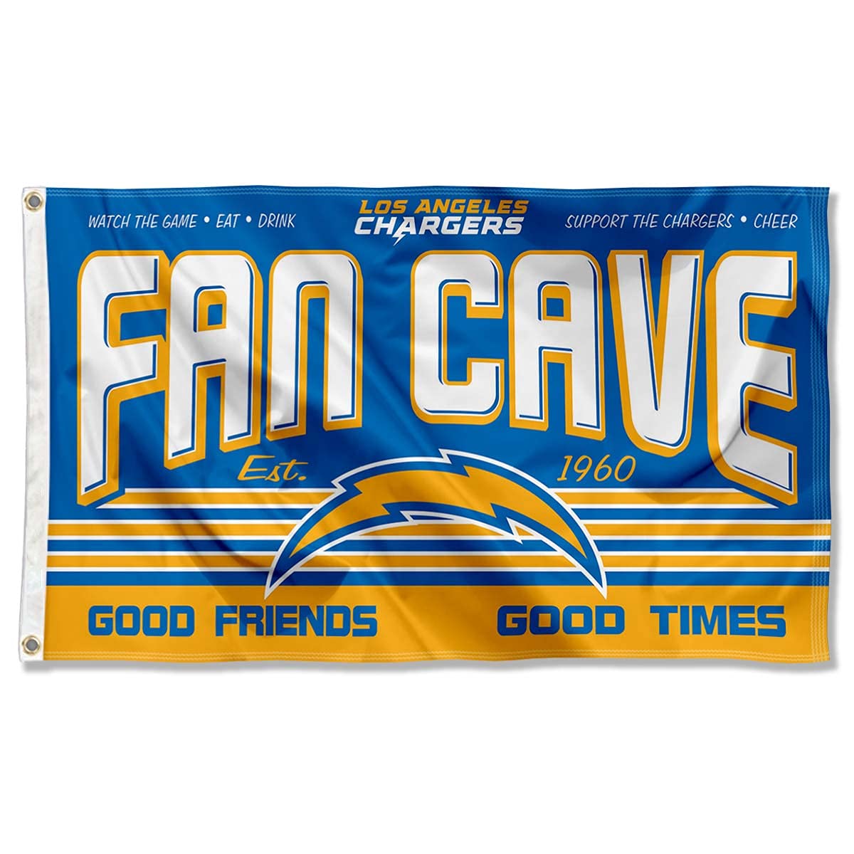 Los Angeles Chargers Banner Flag for Man Cave & Game Room Decor