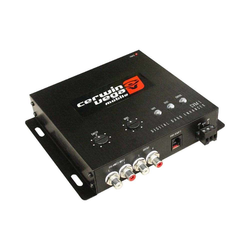 Cerwin Vega CVM1 Vega Series Digital Car Audio Bass Enhancer & Equalizer - Enhance Your Car Audio System for Deep Bass & Clear Sound