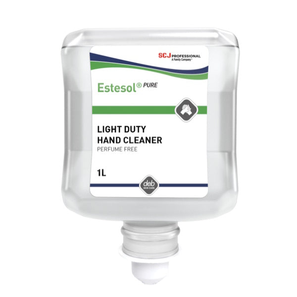 SC Johnson Deb Estesol Pure Wash Light Hand Cleaner - Gentle Soap for Sensitive Skin | Ideal for Healthcare, Food Service & Industrial Use