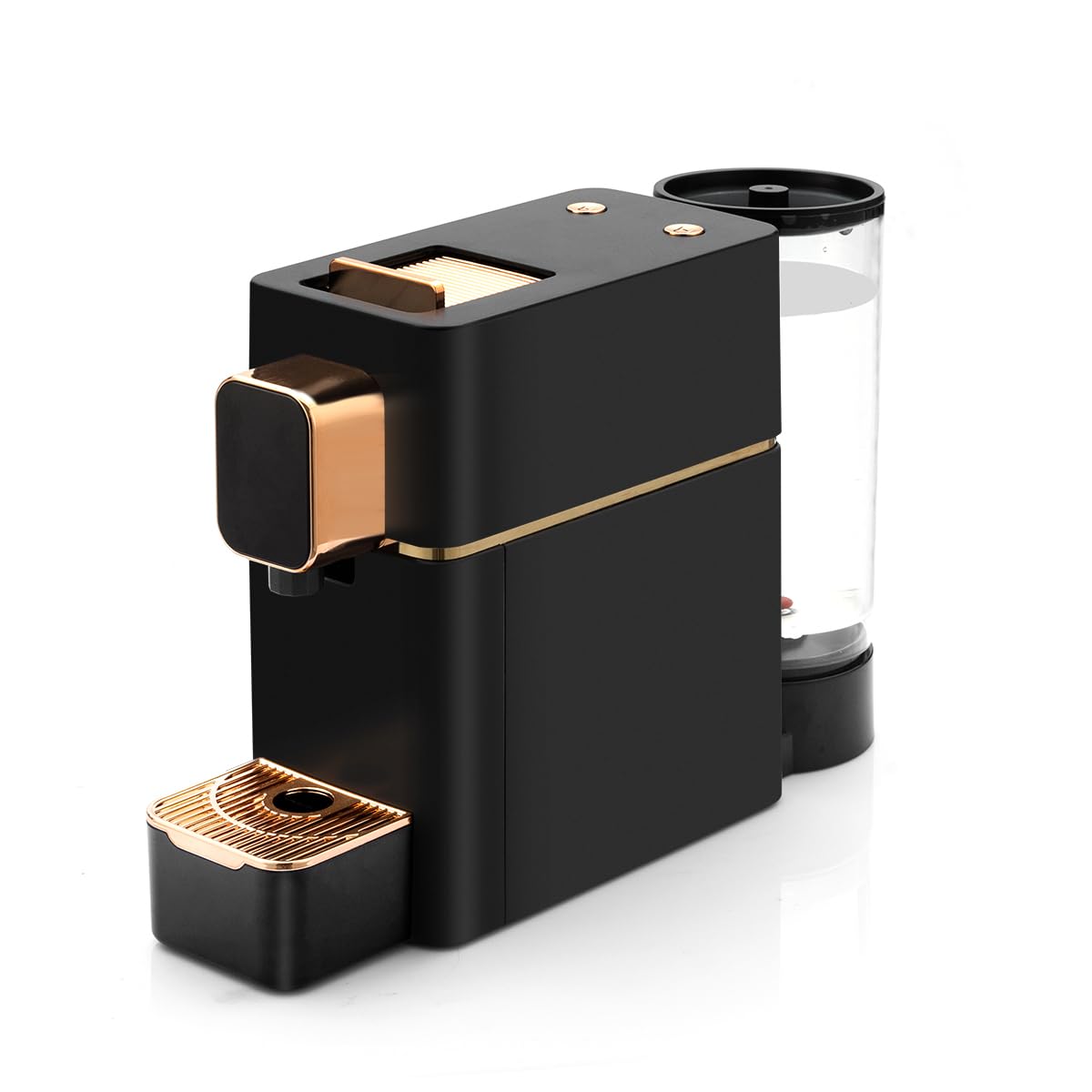 Mini Espresso Coffee Machine for Capsules - Compatible with Nespresso Original, Single Serve Espresso Maker for Bestpresso & Peet's Coffee Pods (Black) - Perfect for Home, Office & Small Spaces