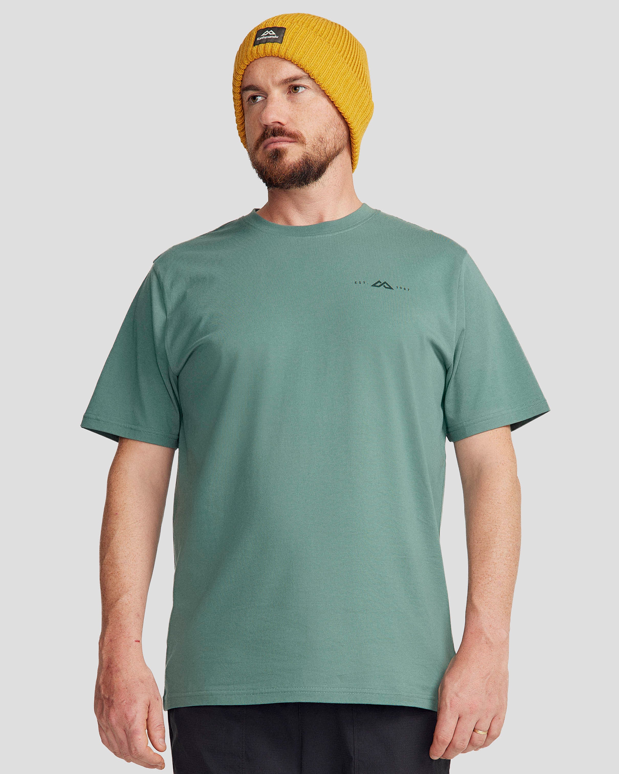 Men's 1987 Vintage Organic Cotton T-Shirt - Light Forest Green - Casual Wear & Street Style Fashion