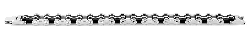 Stainless Steel Biker Black Bracelet for Men - Punk Rock Gothic Motorcycle Jewelry - Perfect for Biker Gangs, Motorcycle Riders & Edgy Fashion Lovers