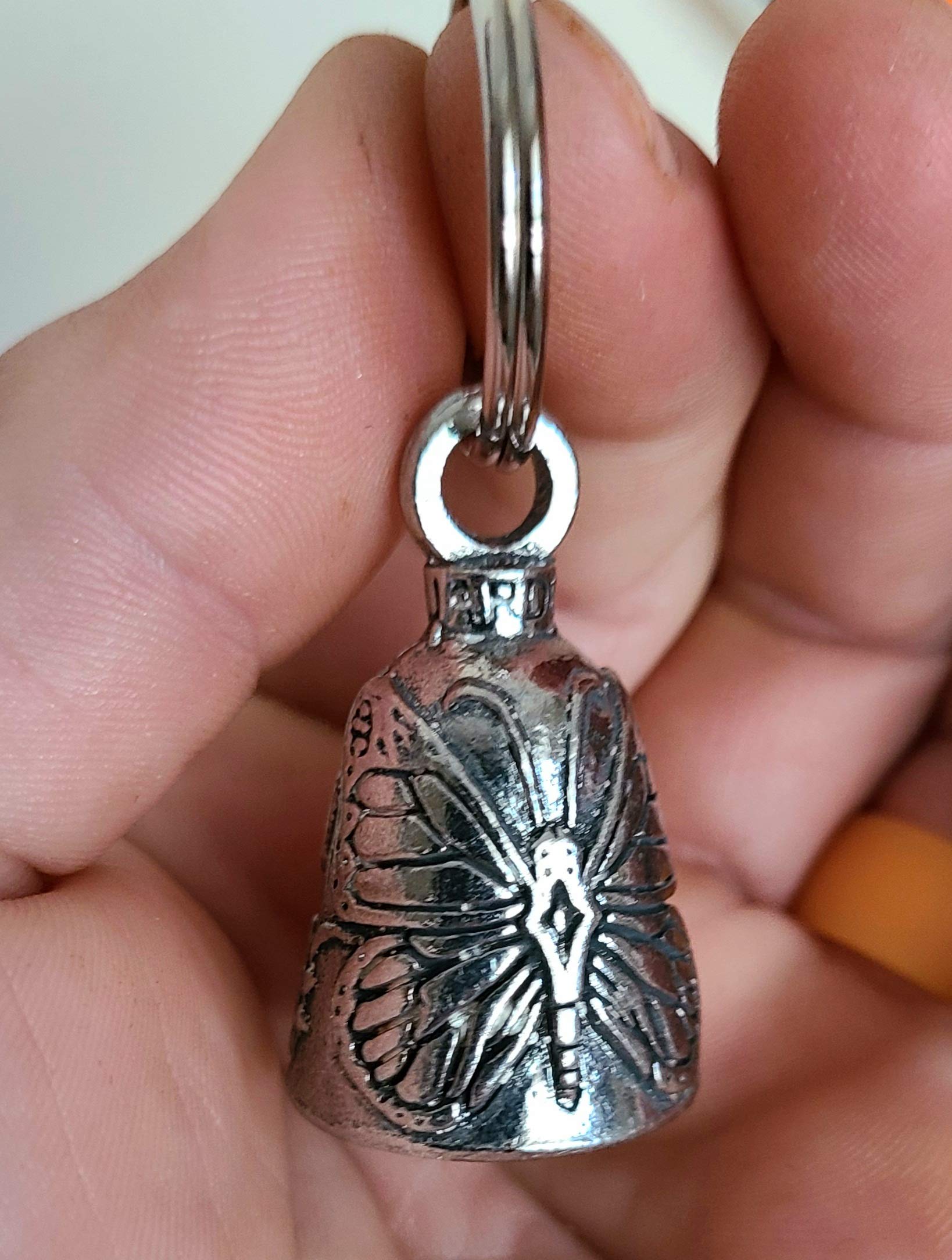 Butterfly Guardian Bell Good Luck Charm Gift Set - Perfect for Motorcycles, Cars, and Home Decor