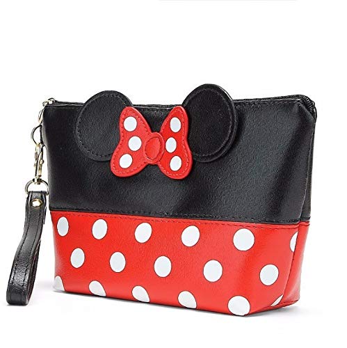 Stylish Mickey Mouse Makeup Bag for Women - Portable Travel Cosmetic Organizer, Washable Beauty Pouch, Prom & Party Accessories - Perfect for Travel, Gym, and Daily Use