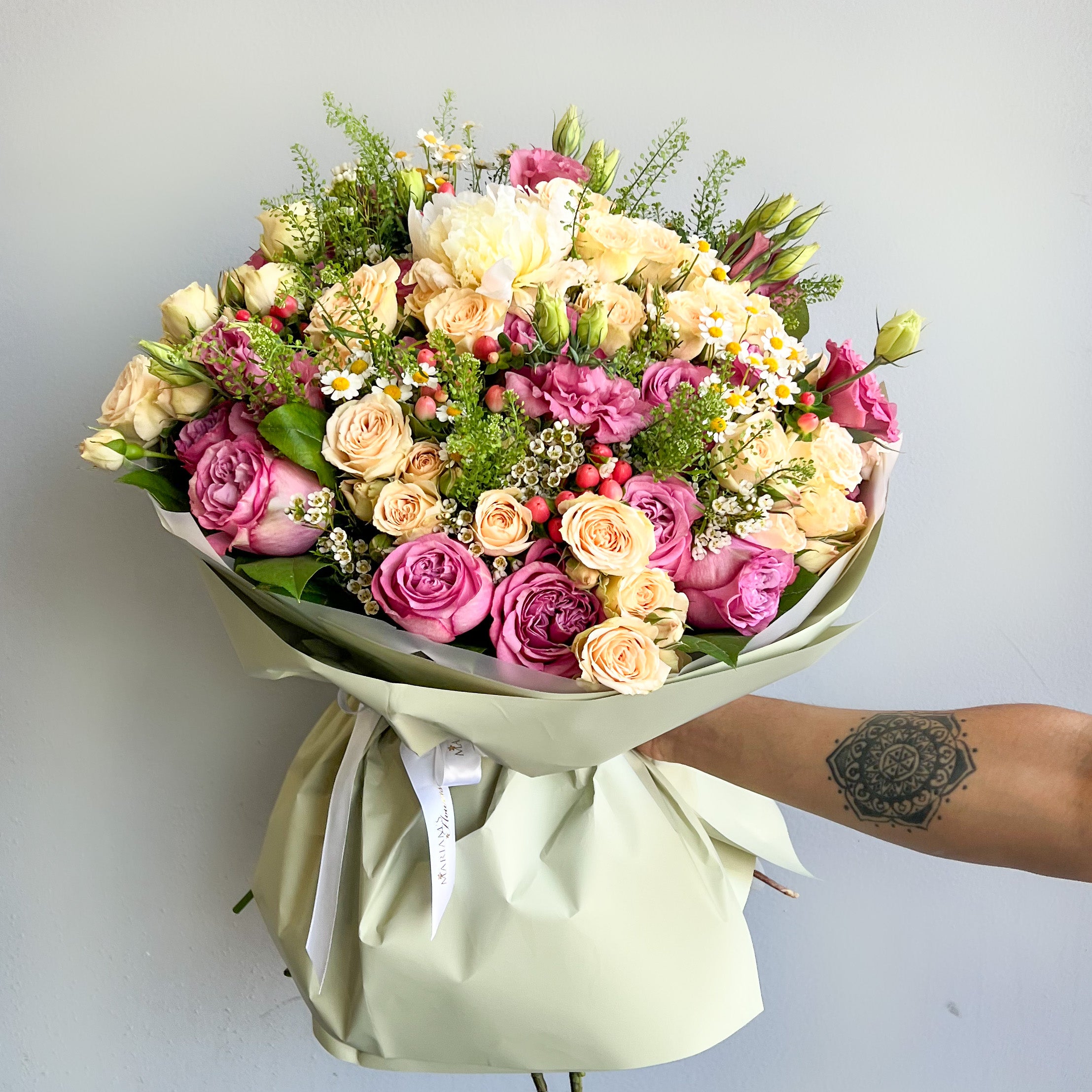 French Garden Bouquet - Fresh Cut Flowers for Home Decor, Wedding Centerpieces & Romantic Gifts | Premium Floral Arrangement Delivery
