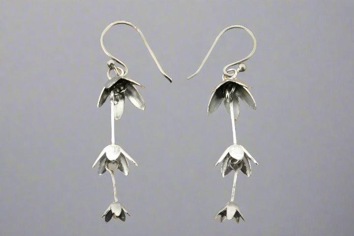 Chain of Love Drop Earrings in Silver & Oxidized Finish - Perfect for Valentine's Day Gifts, Date Nights, and Romantic Occasions