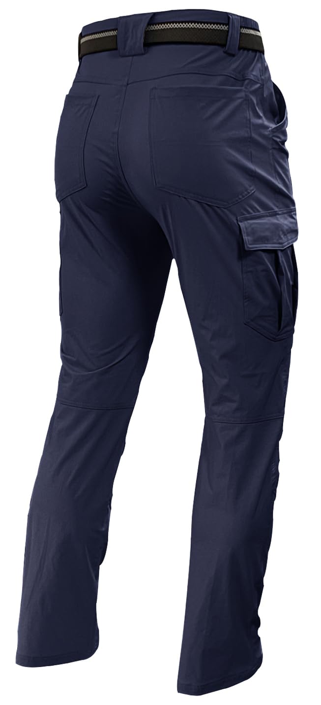 Men's Waterproof Hiking Cargo Pants - Lightweight Quick Dry Outdoor Pants with 6 Pockets & Stretch Fabric for Fishing, Travel & Work - Perfect for Camping, Trekking & Adventure Activities