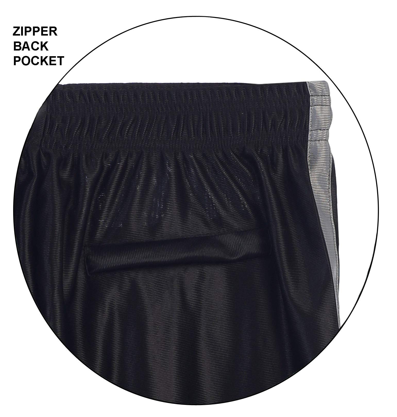 Gioberti Men's Athletic Basketball Shorts - Elastic Waistband, Breathable & Comfortable for Sports, Gym, Running & Casual Wear
