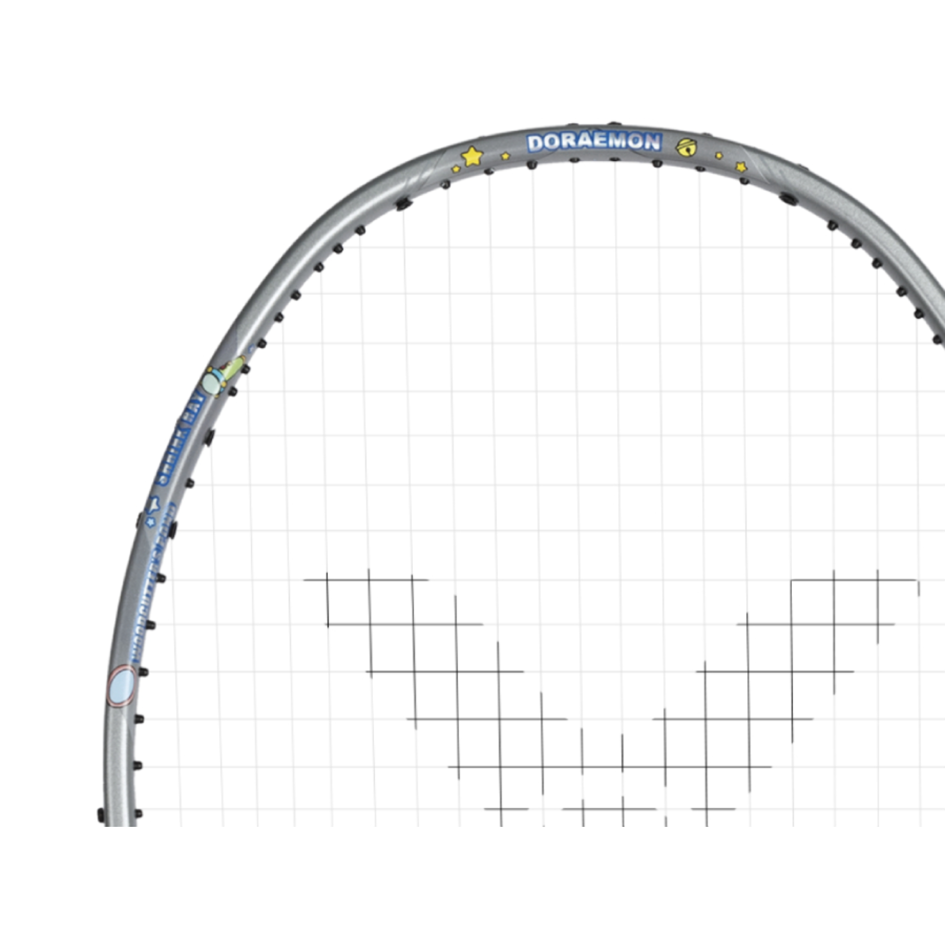 Victor X Doraemon TK DRM H Unstrung Badminton Racket - Carbon Fiber Shaft with Doraemon Design [Charcoal Gray] | Professional Tournament Grade Badminton Equipment for Adults & Advanced Players | Perfect for Competitive Matches & Training Sessions