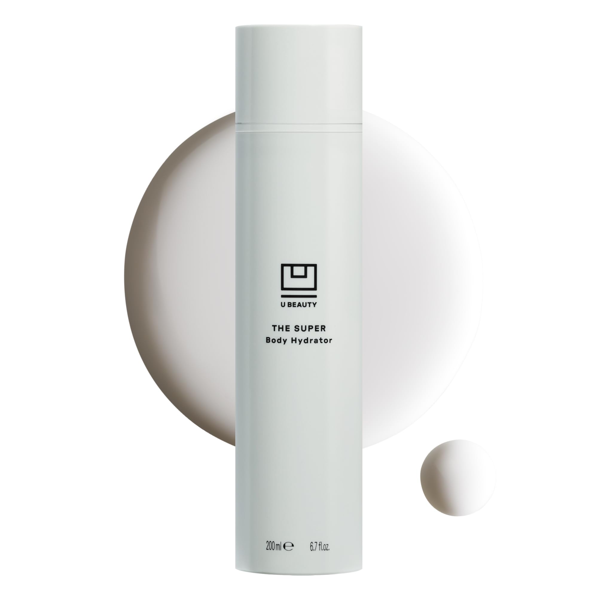 U Beauty The SUPER Body Hydrator - Hyaluronic Acid Body Cream with Niacinamide & Squalane | 48-Hour Moisturizer for Smooth, Bright Skin | 6.7 fl oz | Perfect for Dry Skin Care & Post-Shower Hydration
