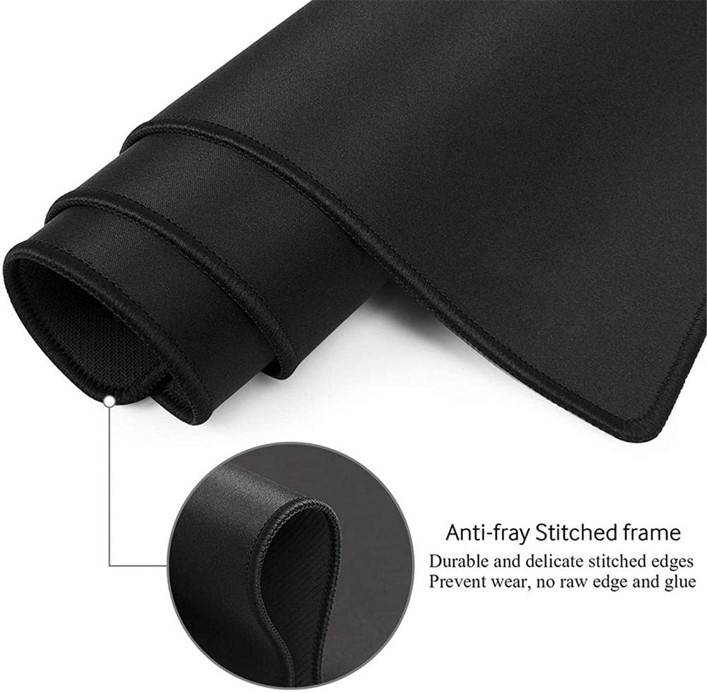 Blue Strata Liquid Abstract Gaming Mouse Pad - XXL Large 1000x500mm Waterproof Desk Mat for Computer, Laptop & Keyboard - Perfect for Gaming, Office & Home Workspace
