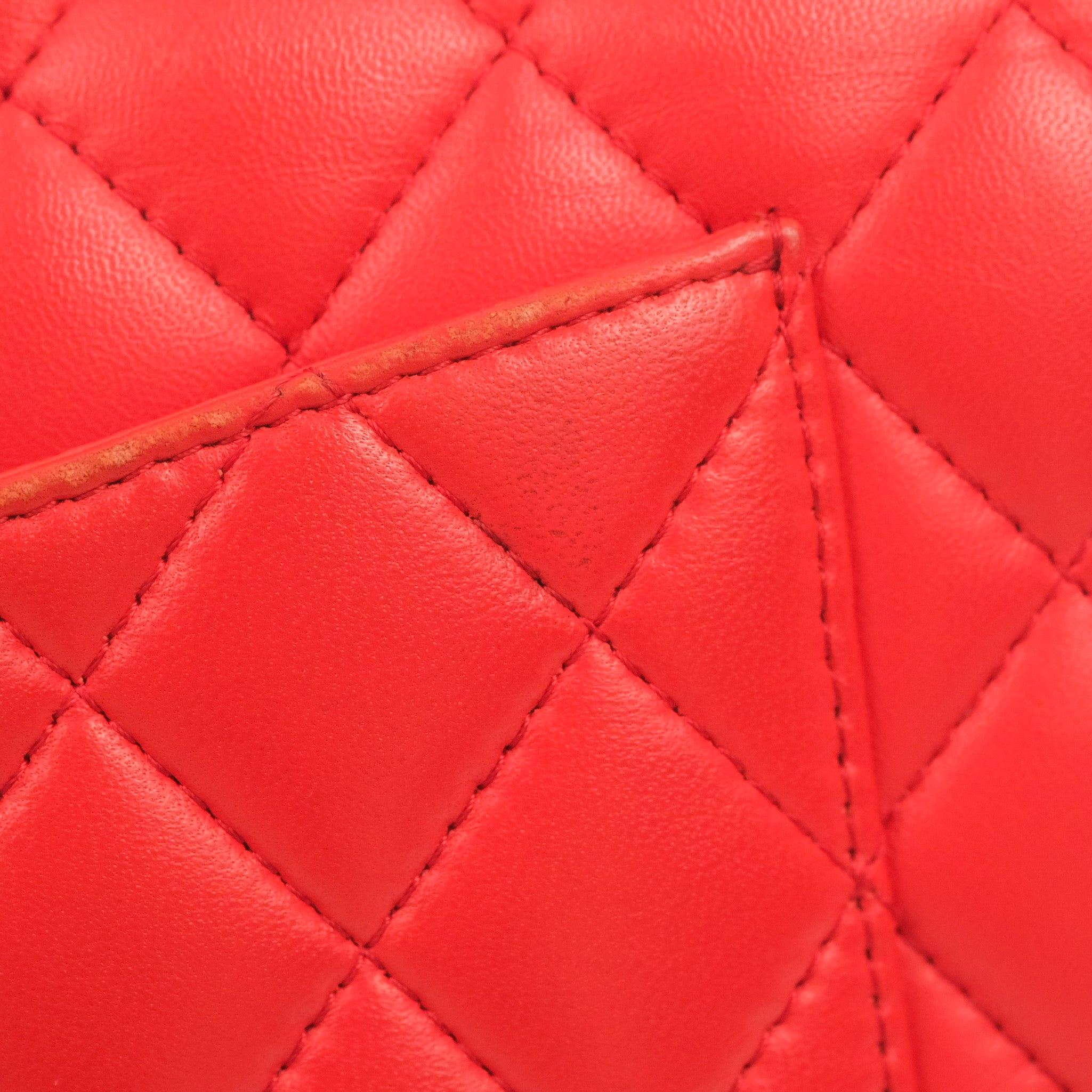 Chanel Classic Medium Double Flap Bag - Red Lambskin Leather with Gold Hardware | Luxury Designer Handbag for Women, Perfect for Parties, Weddings & Everyday Elegance