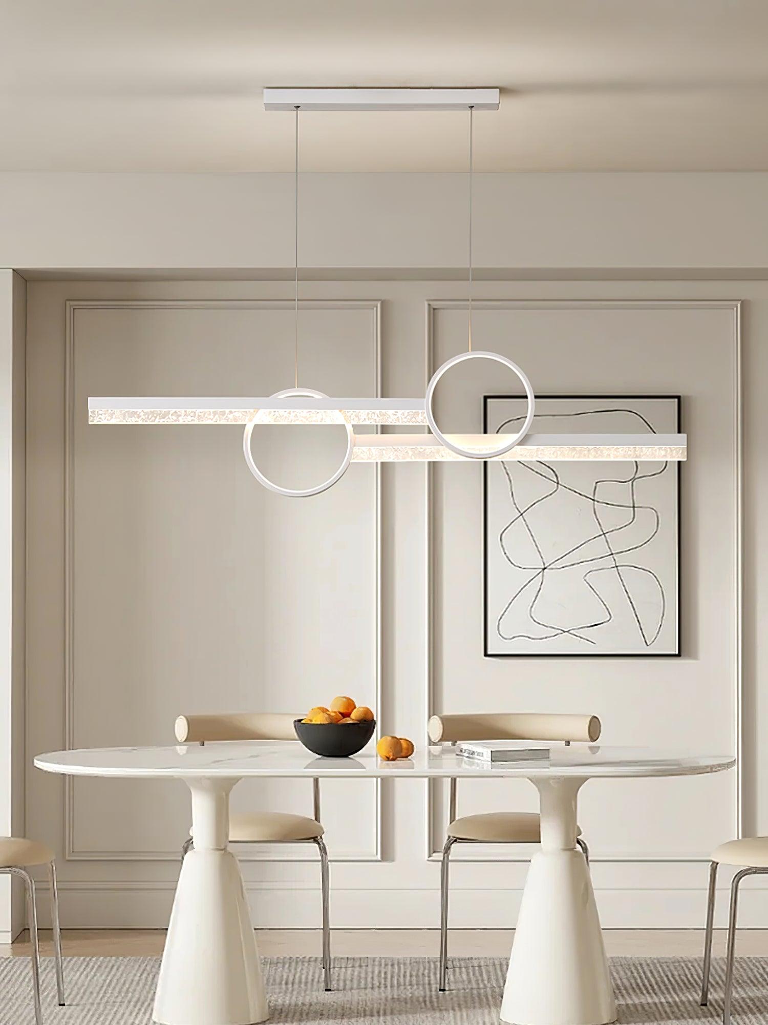 Globo Barral Pendant Light - Modern Glass Ceiling Fixture for Dining Room, Kitchen Island & Bedroom Lighting