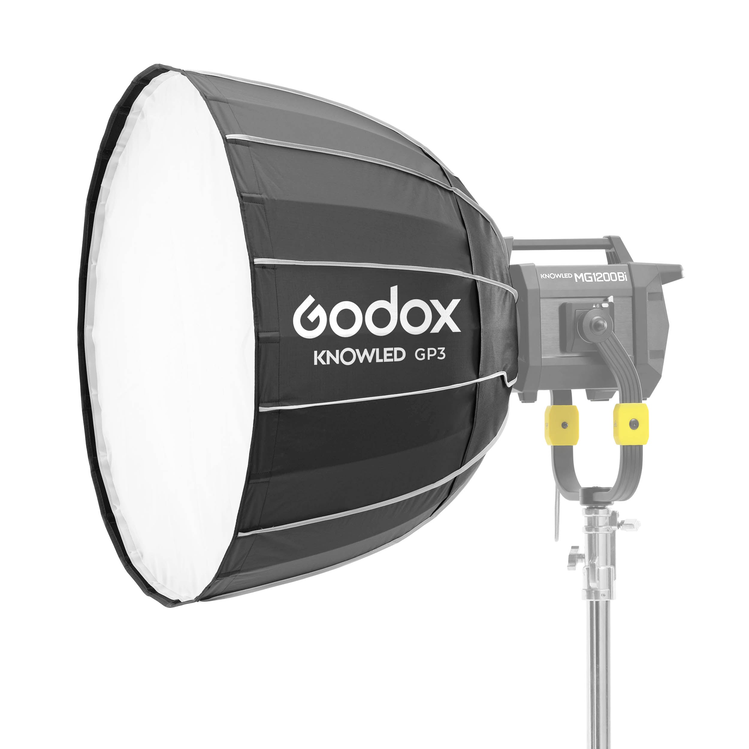 KNOWLED GP3 35.4 Inch G Mount Parabolic Softbox - Compatible with MG1200Bi & MG2400Bi LED Lights - Professional Photography Lighting for Studio, Portrait, and Product Shoots