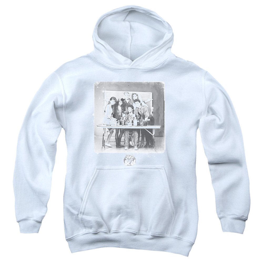 Saved By The Bell Class Photo Unisex Youth Pullover Hoodie - Vintage 90s TV Show Merchandise for Boys & Girls - Perfect for School, Casual Wear & Fan Gifts