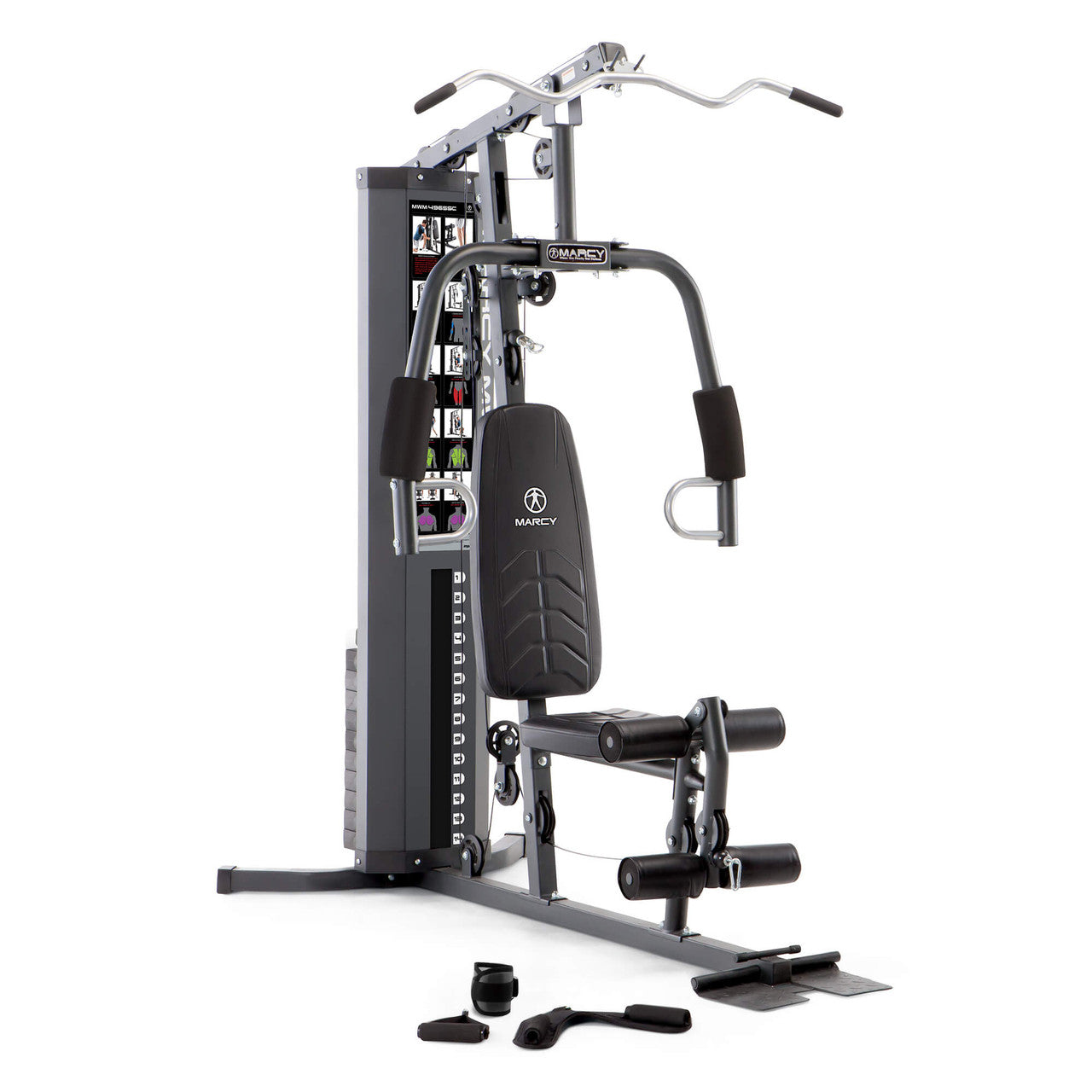 Marcy 150lb Stack Home Gym System MWM-4965SC - Strength Training Equipment for Full Body Workout at Home | Perfect for Small Spaces & Home Fitness