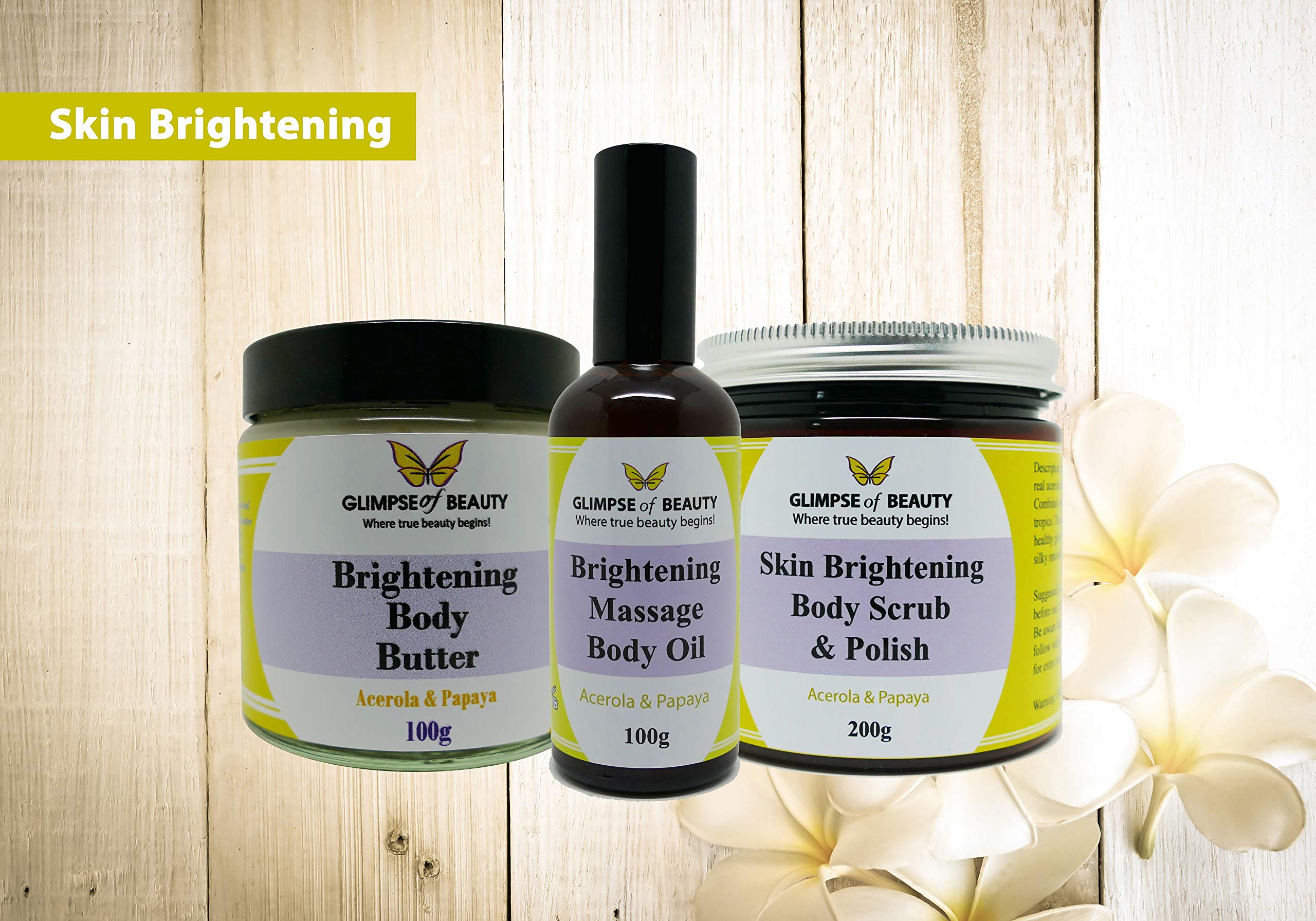 Brightening Body Butter for Glowing Skin - Hydrating & Nourishing Moisturizer for Dry Skin - Perfect for Daily Use & Nighttime Skincare Routine