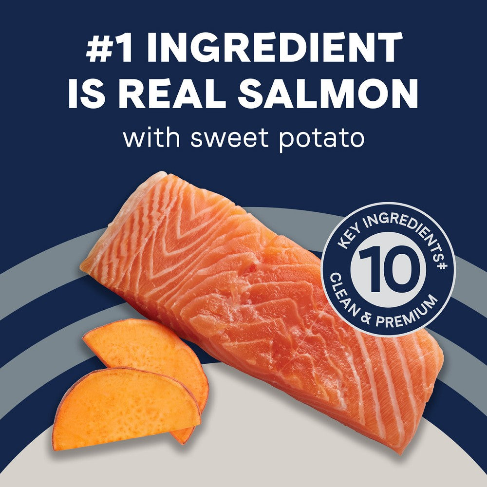 PURE Grain Free Dry Dog Food - Salmon & Sweet Potato Recipe for Adult Dogs | High Protein, Natural Ingredients | Perfect for Sensitive Stomachs & Allergies | Indoor & Outdoor Use
