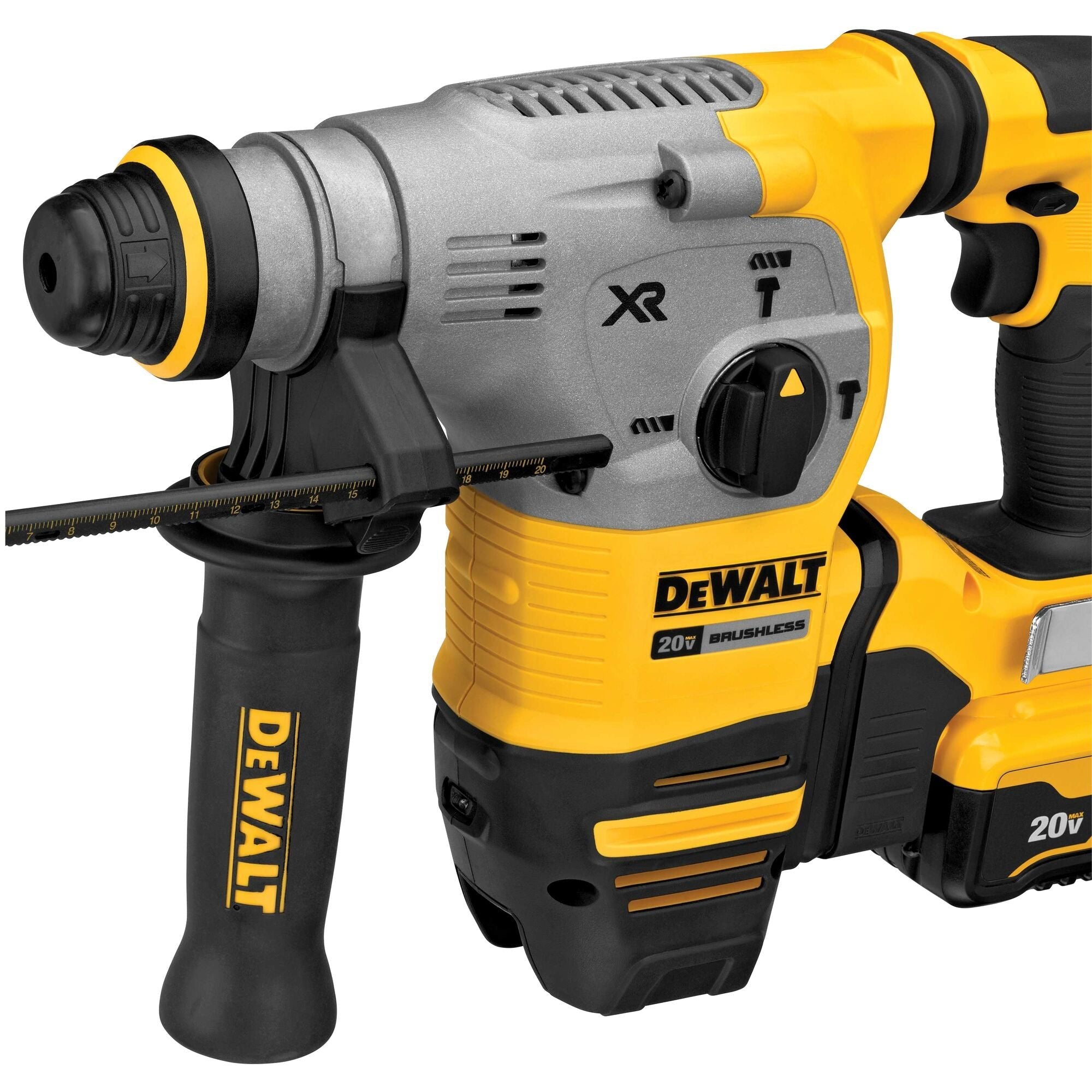 DEWALT DCH293R2 20V Max XR Brushless SDS Plus Rotary Hammer Drill Kit with 1-1/8 Inch Capacity - Perfect for Concrete Drilling, Demolition Work, and Masonry Projects