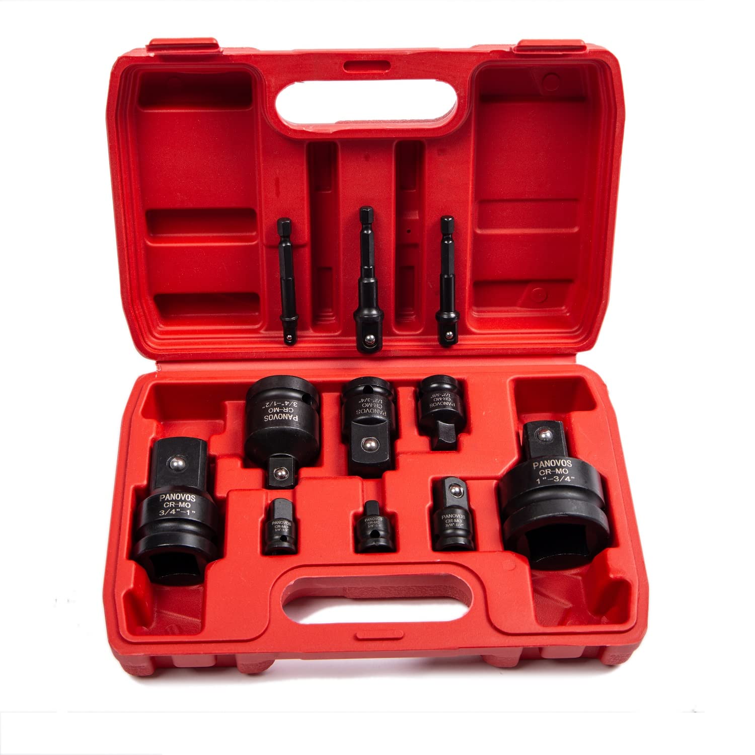 11-Piece Impact Socket Adapter and Reducer Set - 1/4