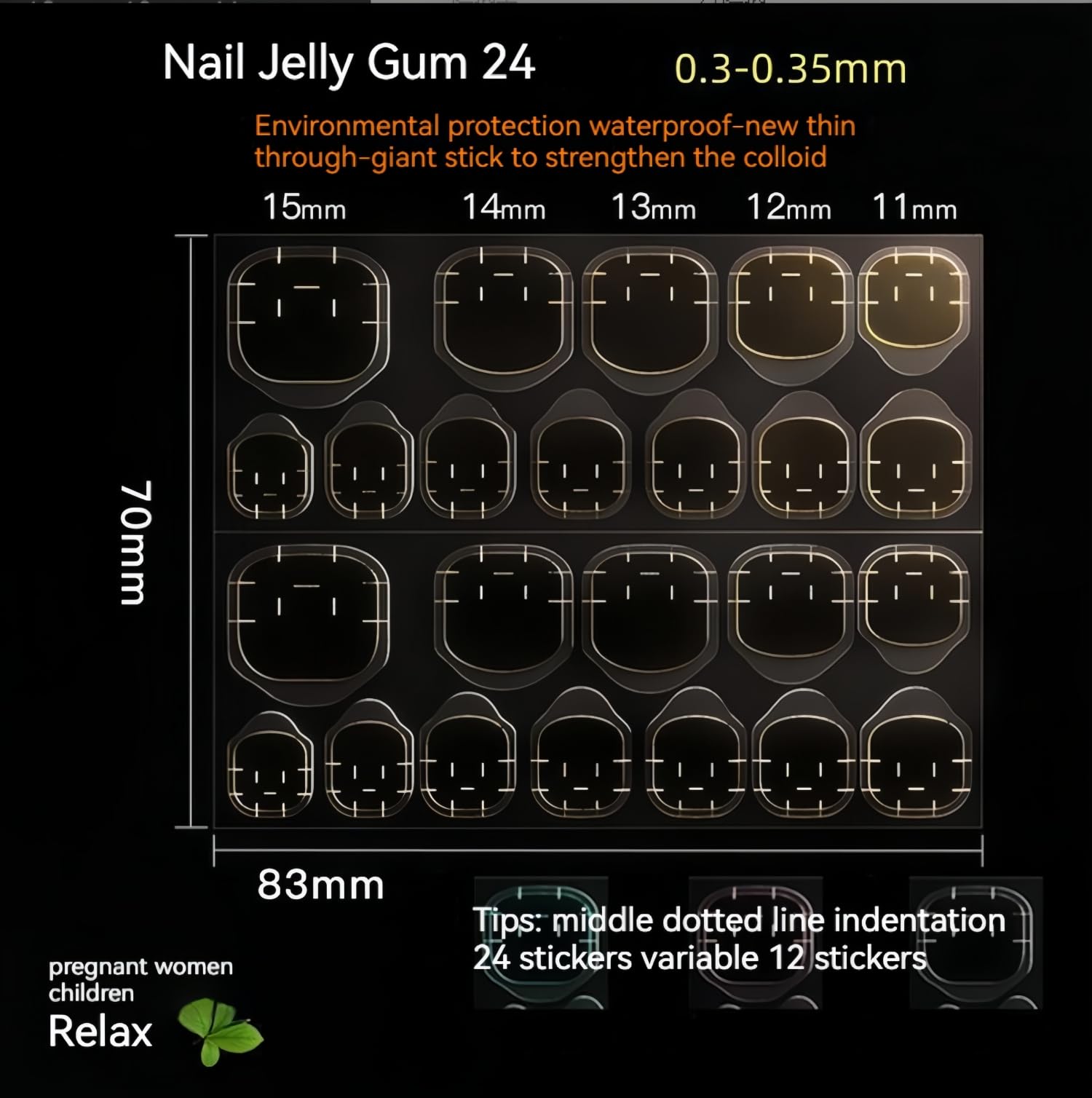 1200 PCS (50 Sheets) Double Sided Press On Nail Adhesive Tabs - Waterproof, Breathable False Nail Glue Stickers for Gel & Acrylic Nails - Perfect for Nail Art, Salon Use & DIY Manicures at Home