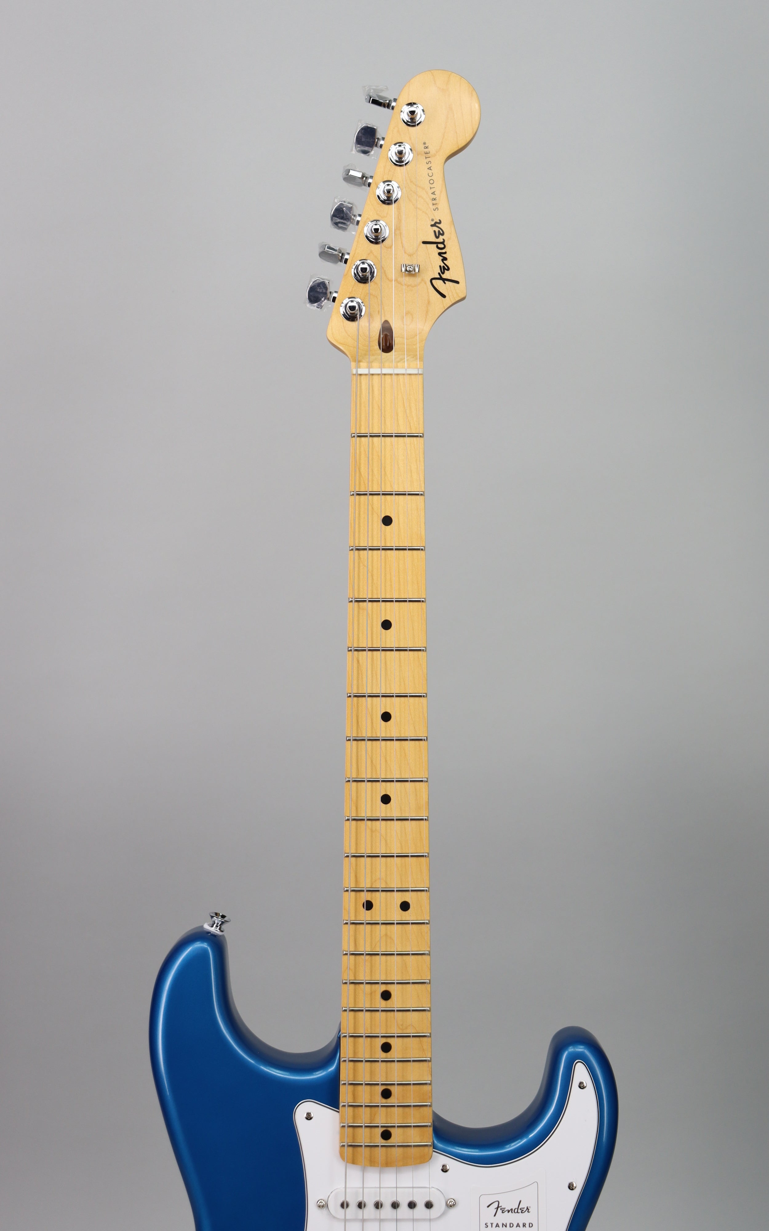 Fender Standard Stratocaster HSS Electric Guitar Bundle with Mustang LT25 Amplifier - Aqua Marine Metallic Finish for Home Practice & Live Performances