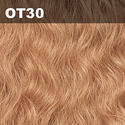 VANESSA Middle Part Human Hair Hand-Tied Swiss Lace Front Wig - Medium Long Length Style (OT30) | Natural Look for Everyday Wear, Parties & Special Events