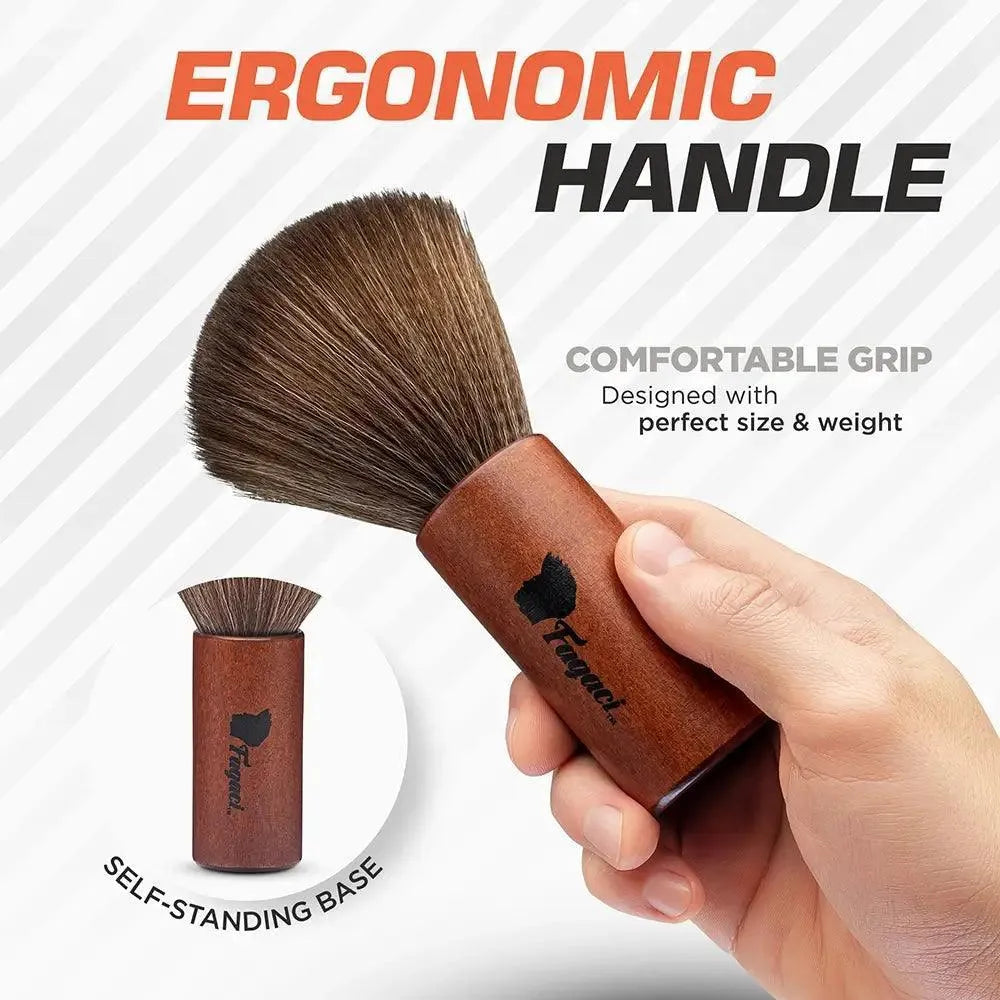 Premium Neck Duster for Men - Soft & Comfortable Hair Styling Brush - Perfect for Barbershops, Home Grooming & Travel Use