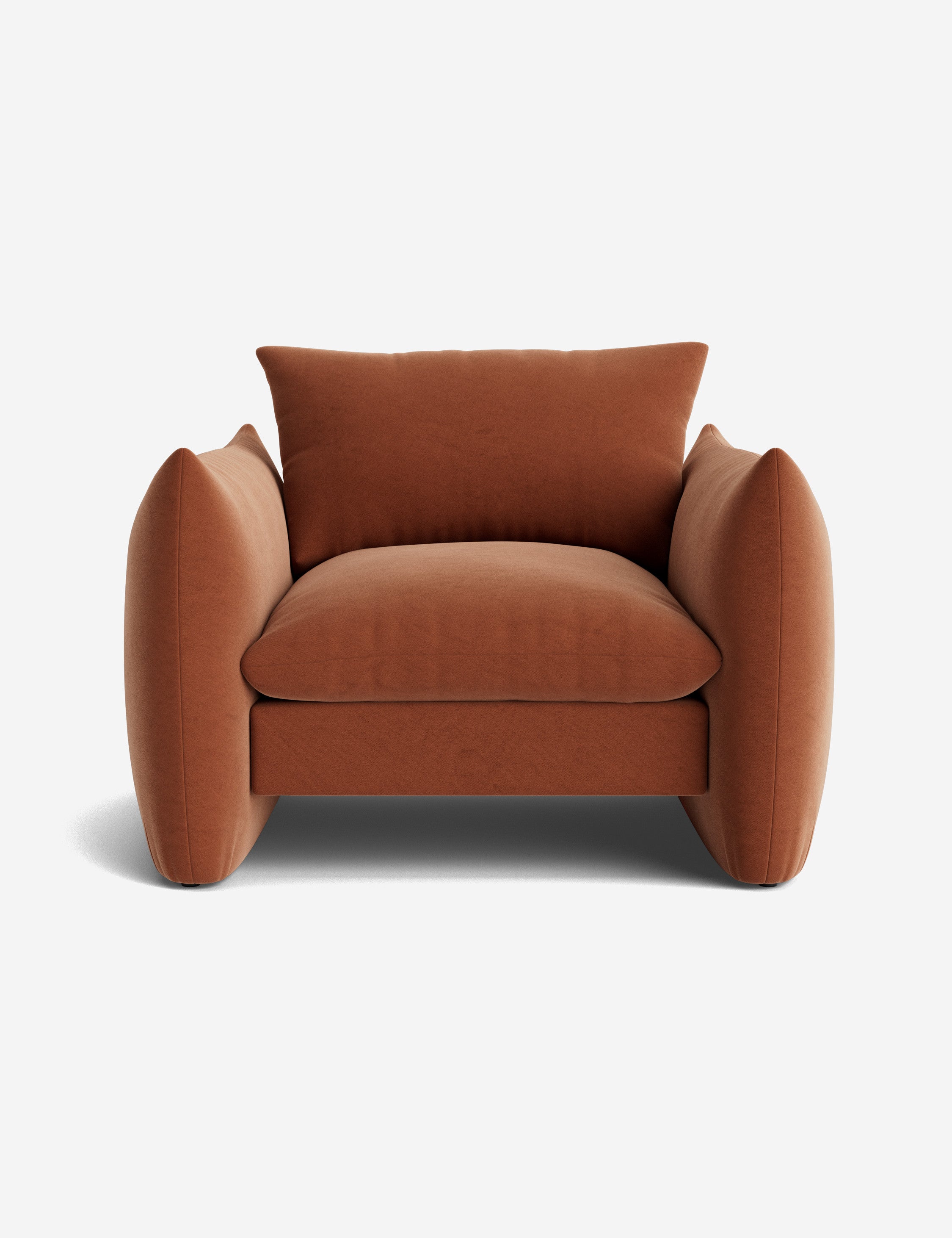 Stylish Banks Accent Chair - Modern Upholstered Lounge Chair for Living Room, Bedroom & Office - Comfortable Reading Chair with Sturdy Wooden Legs
