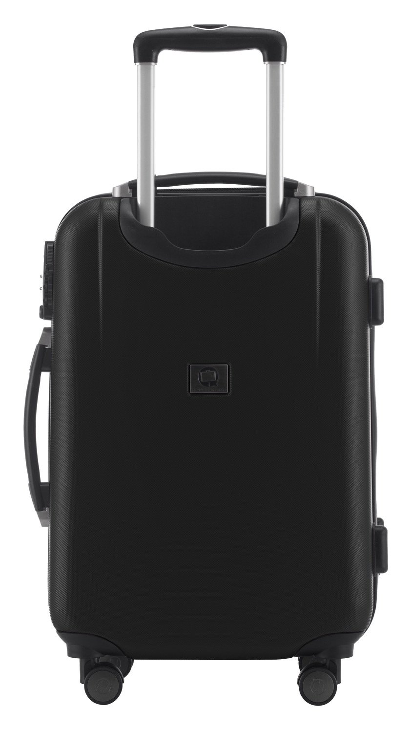 Premium 55cm Black Hand Luggage Carry-On Suitcase - Lightweight & Durable for Business Travel, Weekend Getaways & Airplane Cabin Use