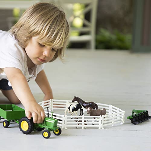 John Deere Farm Toy Playset for Kids - Tractor & Farm Animal Set - Educational Pretend Play for Toddlers & Children - Perfect for Indoor & Outdoor Farm-Themed Playtime
