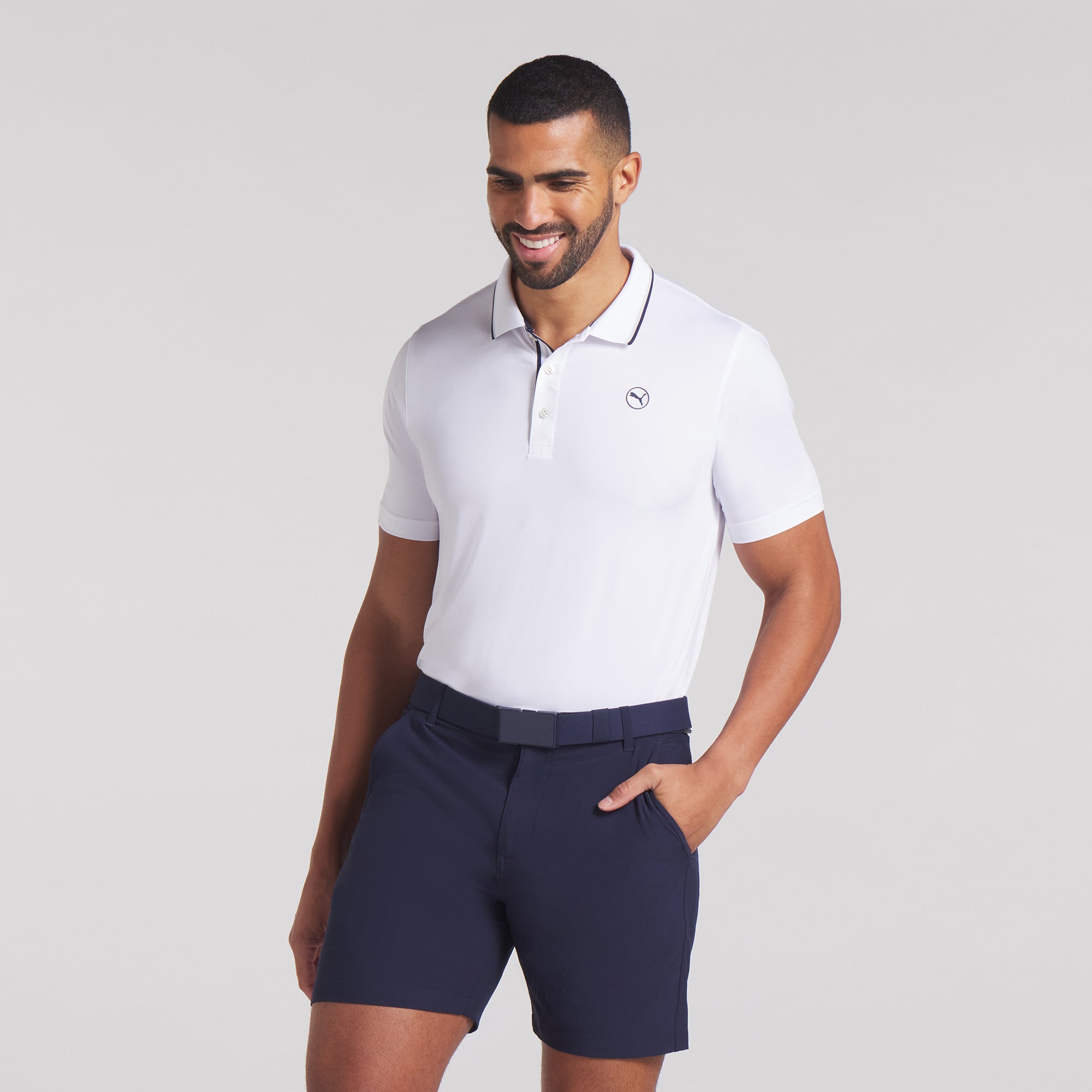 Premium MATTR Elevated Solid LC Golf Polo Shirt for Men - Moisture-Wicking & UV Protection - Ideal for Golf, Casual Wear & Outdoor Activities
