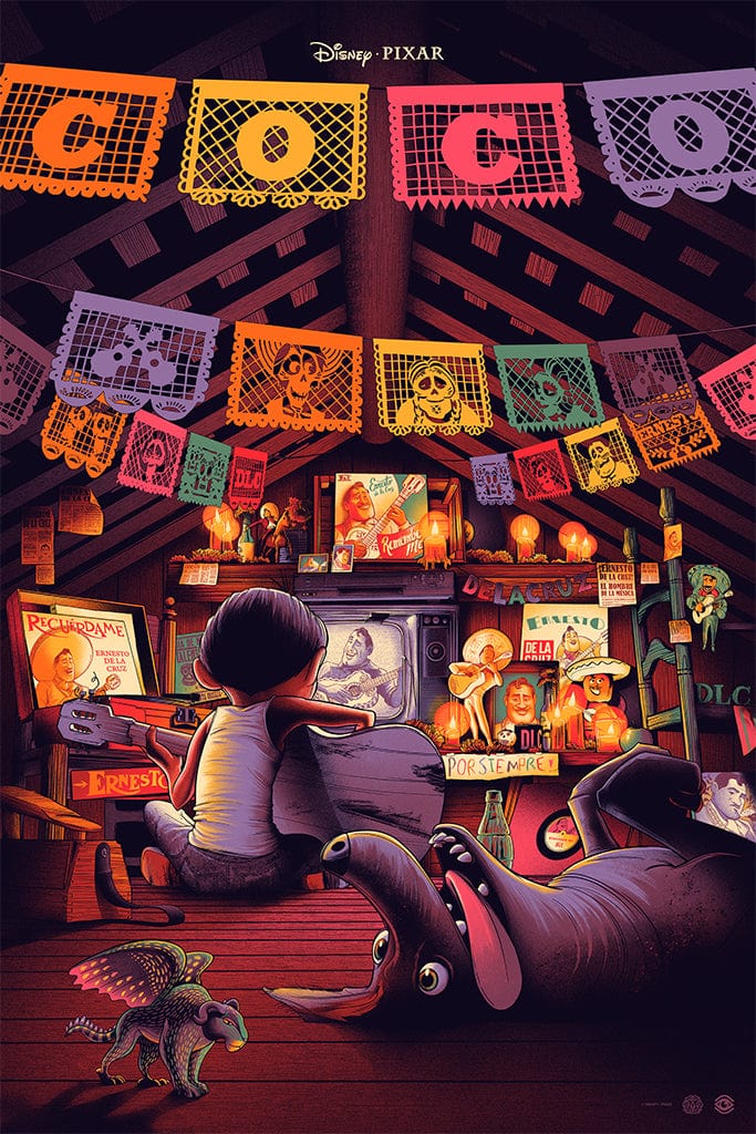 Coco Movie Screen Printed Poster - Premium Wall Art Decor for Disney Pixar Fans, Perfect for Bedroom, Living Room & Office