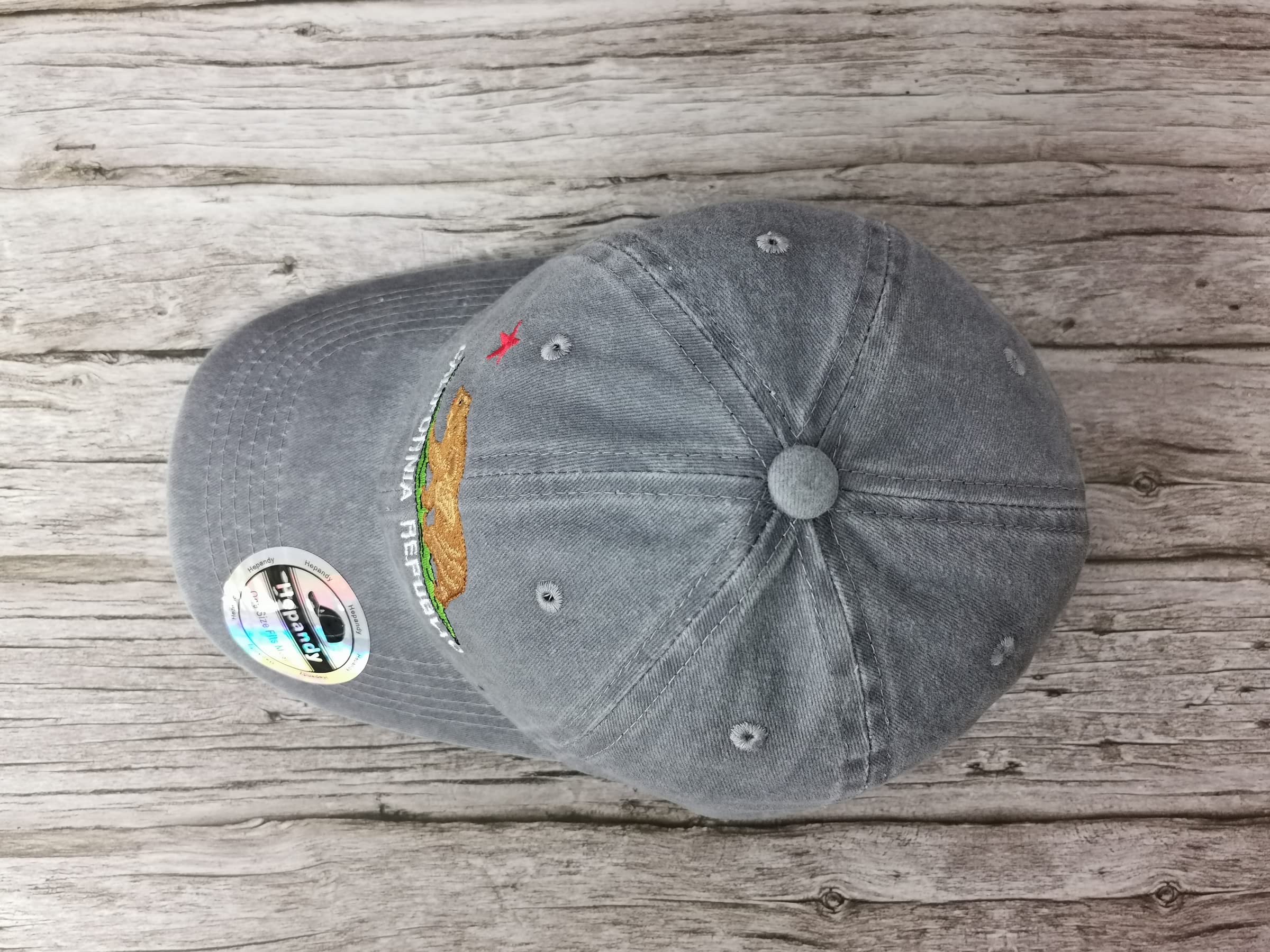 California Bear Embroidered Hats for Outdoor Adventures
