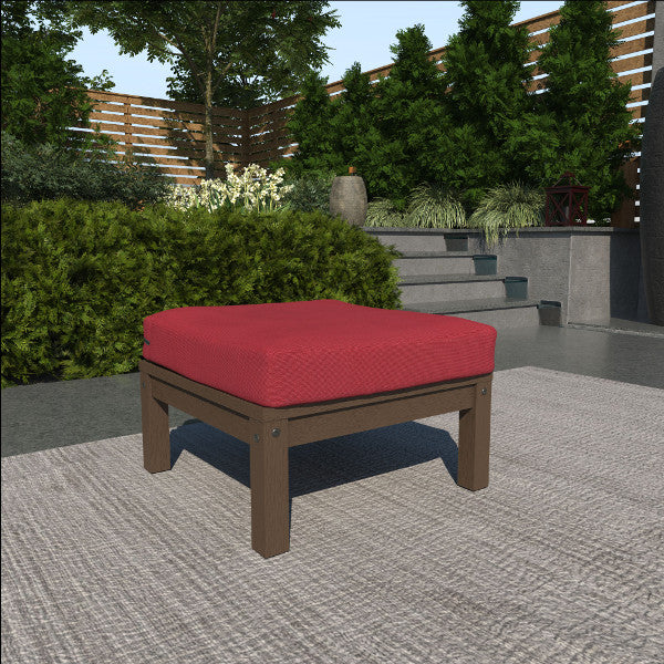 Custom Deep Seating Ottoman with Storage - Premium Upholstered Footrest & Coffee Table - Perfect for Living Room, Patio, and Lounge Areas