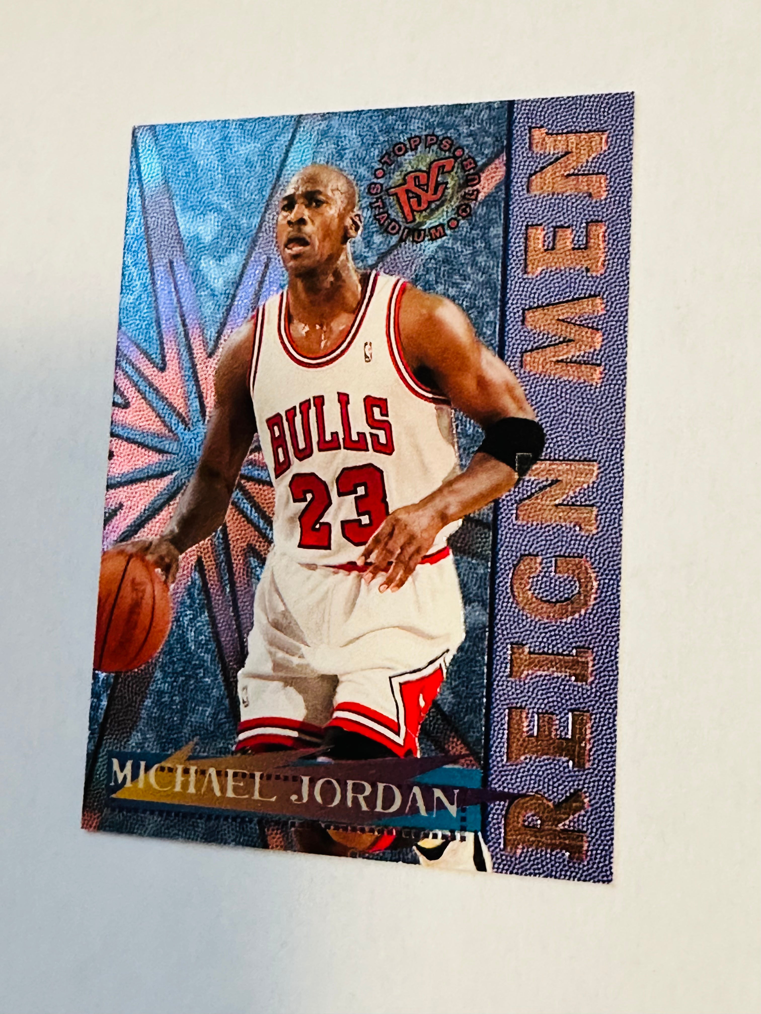 1996 Michael Jordan NBA Legend Topps Basketball Foil Insert Card - Perfect for Collectors, Sports Memorabilia & Gift Ideas